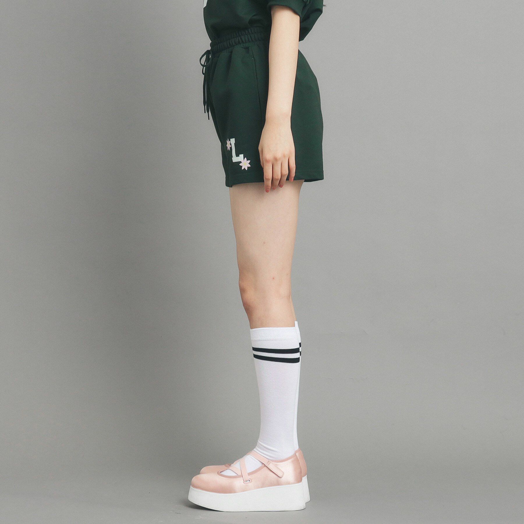 PINK-latte「【130cmあり/セットアイテム】裏毛カレッジプリント」|その他|