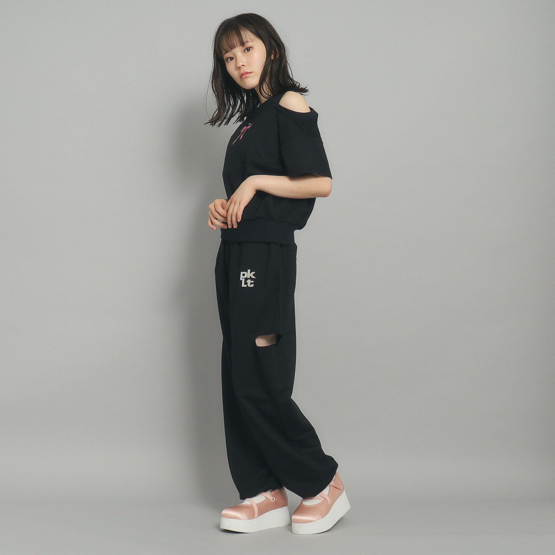 PINK-latte「サイドカット　スウェットパンツ」|その他|