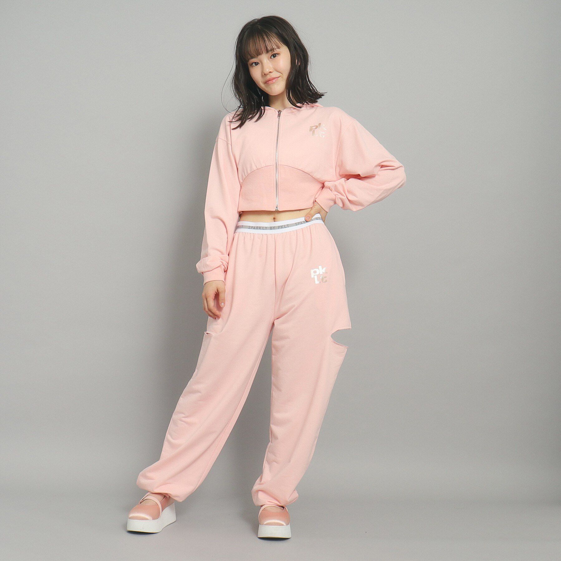 PINK-latte「サイドカット　スウェットパンツ」|その他|