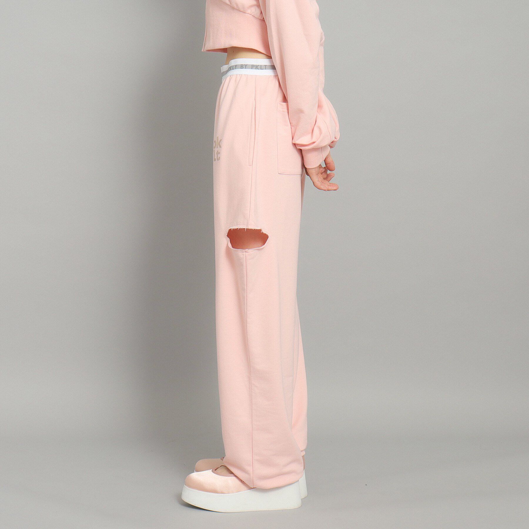 PINK-latte「サイドカット　スウェットパンツ」|その他|