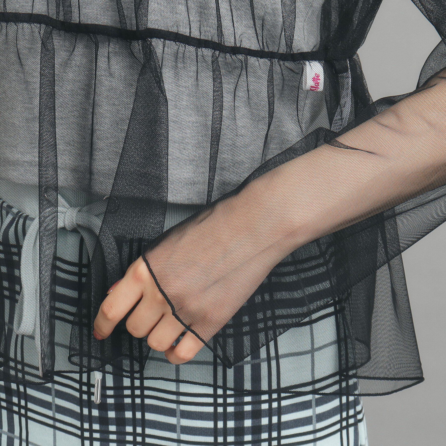 PINK-latte「【前後２WAY/セットアイテム】チュールカーデ＆タンクトップ」|その他|