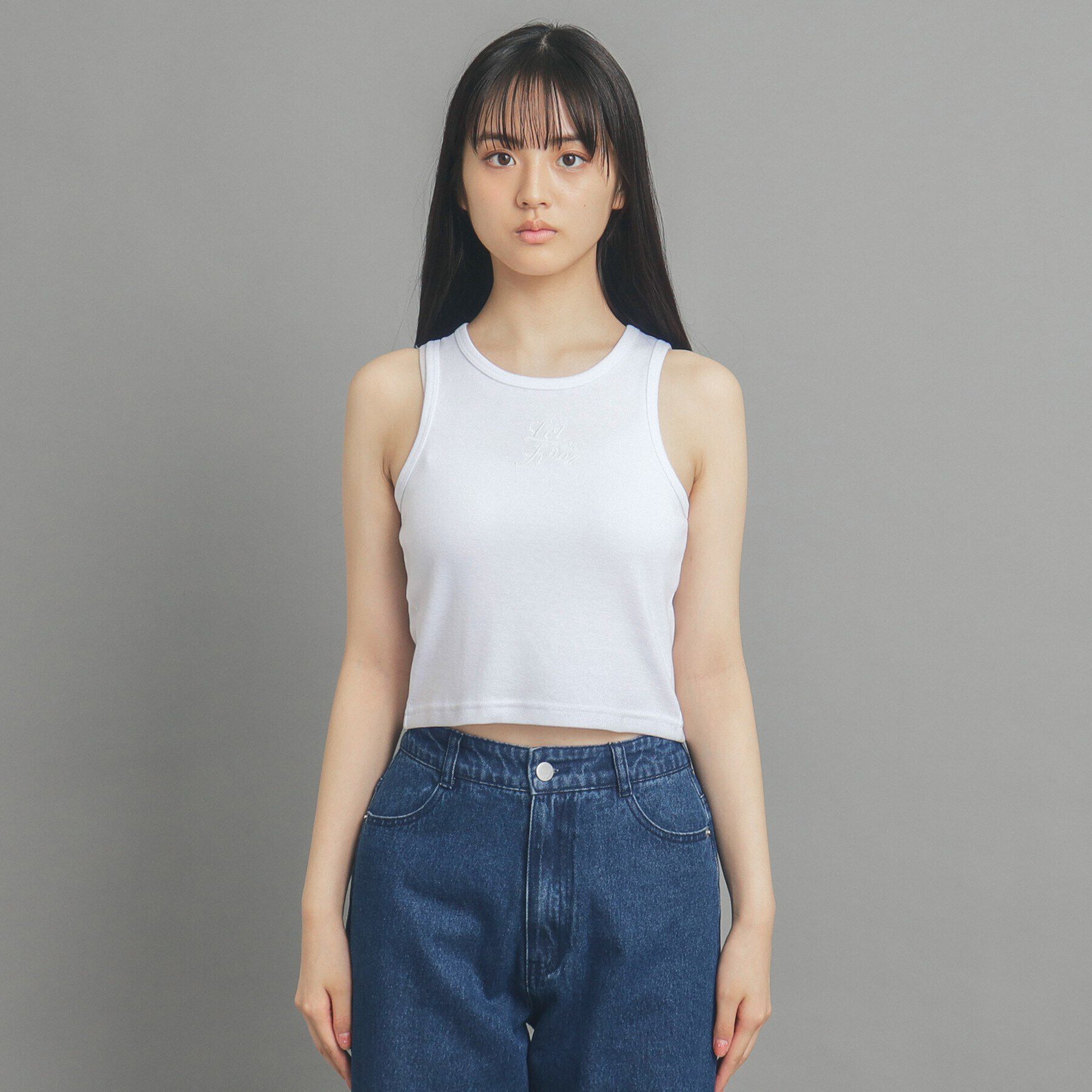 PINK-latte「【前後２WAY/セットアイテム】チュールカーデ＆タンクトップ」|その他|