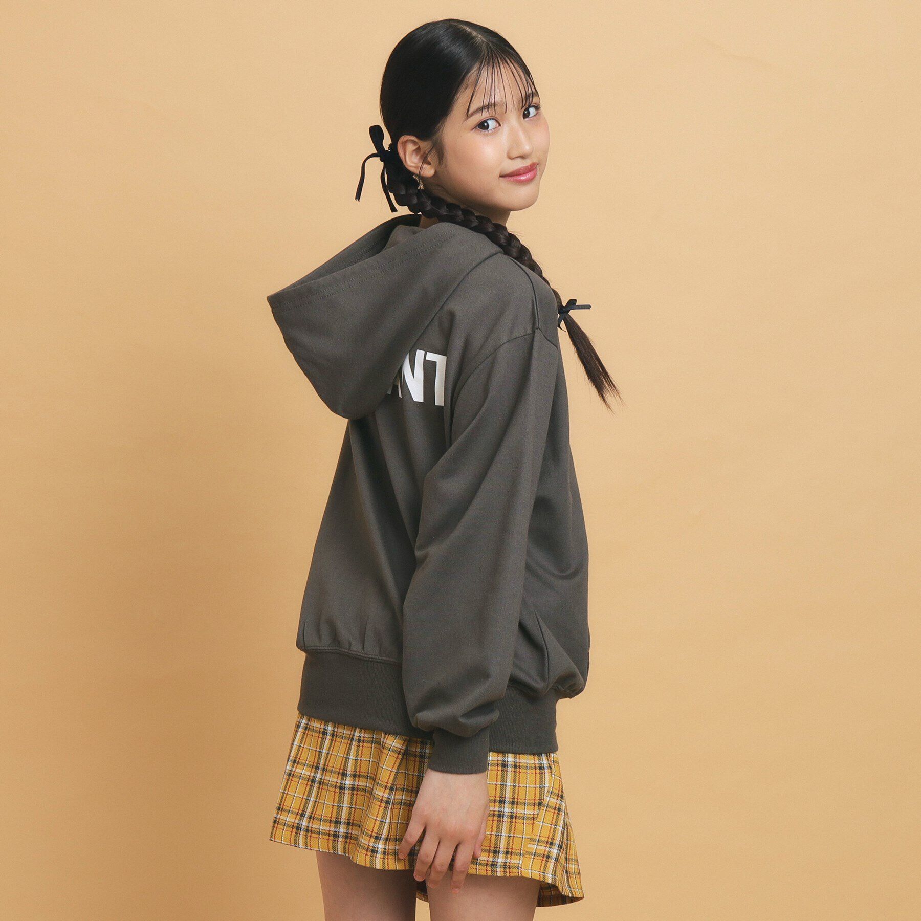 PINK-latte「【130cmあり／人気シリーズ】クマプリント フードパーカ」|その他|