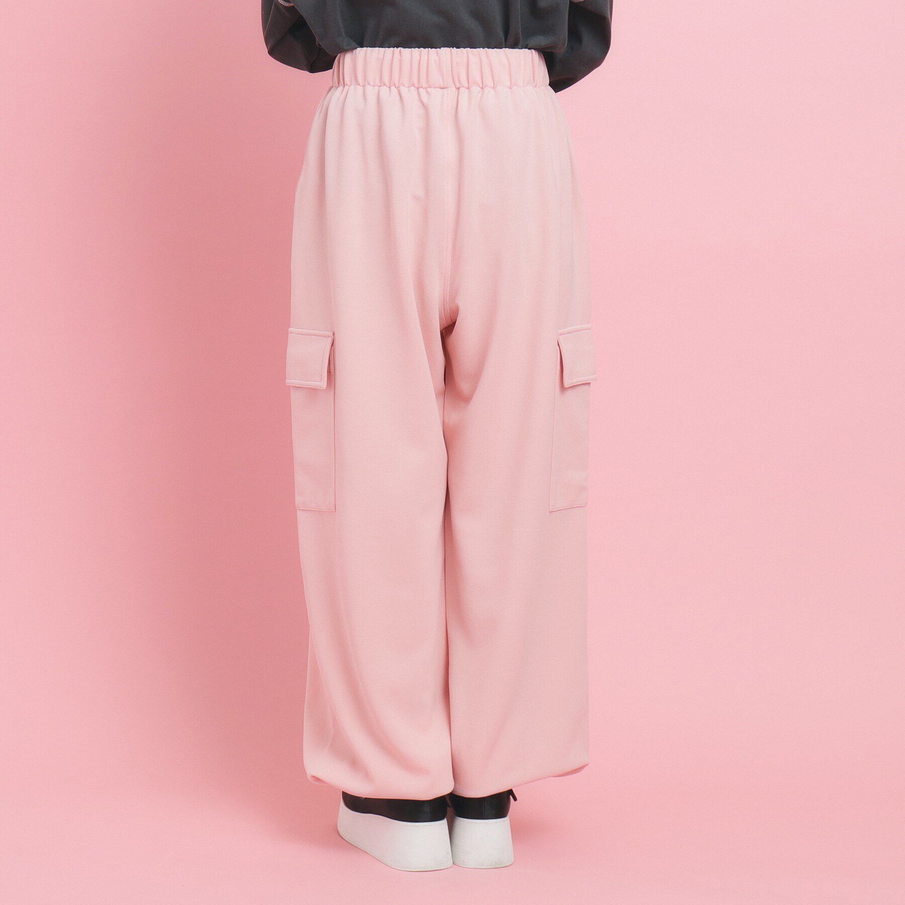 PINK-latte「【きれい見えシルエット】とろみカーゴパンツ」|その他|