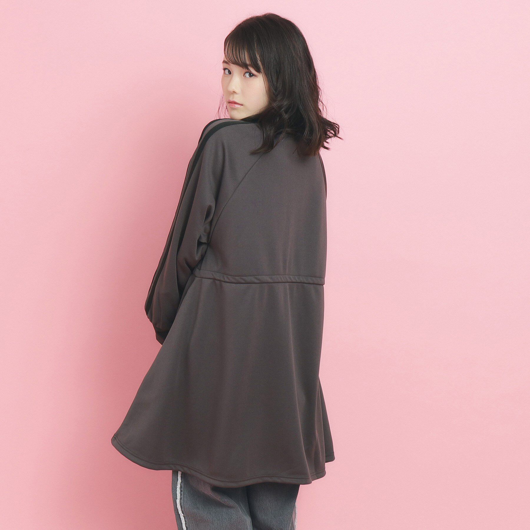 PINK-latte「【韓国っぽ】ニュートロ ジャージドレス」|ワンピース|