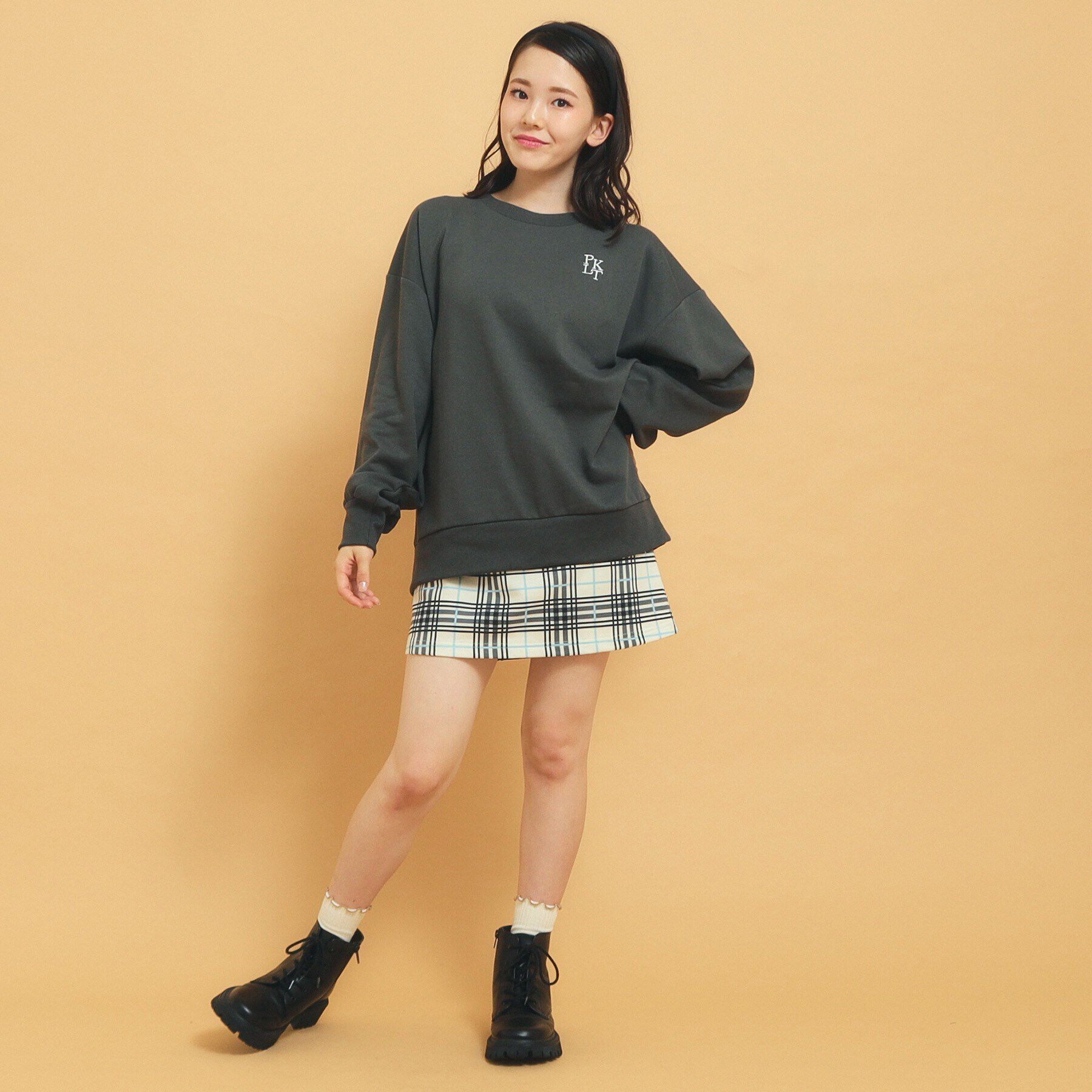 PINK-latte「秋冬マストアイテム クマ裏毛スウェット」|Tシャツ・カットソー|