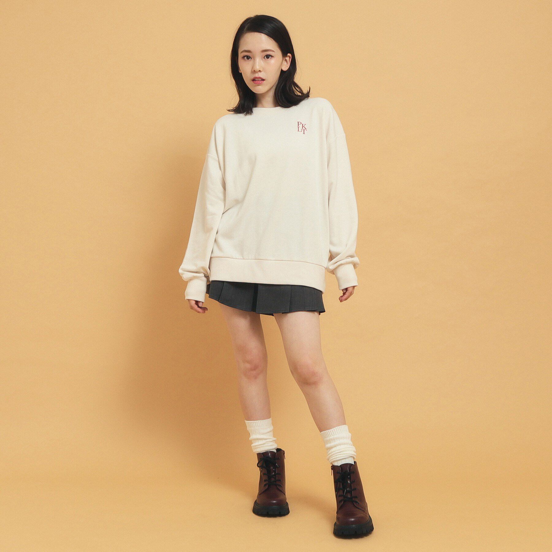 PINK-latte「秋冬マストアイテム クマ裏毛スウェット」|Tシャツ・カットソー|