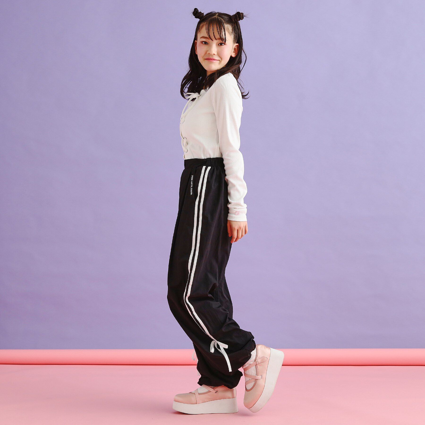 PINK-latte「ラインリボンシャカパンツ」|その他|