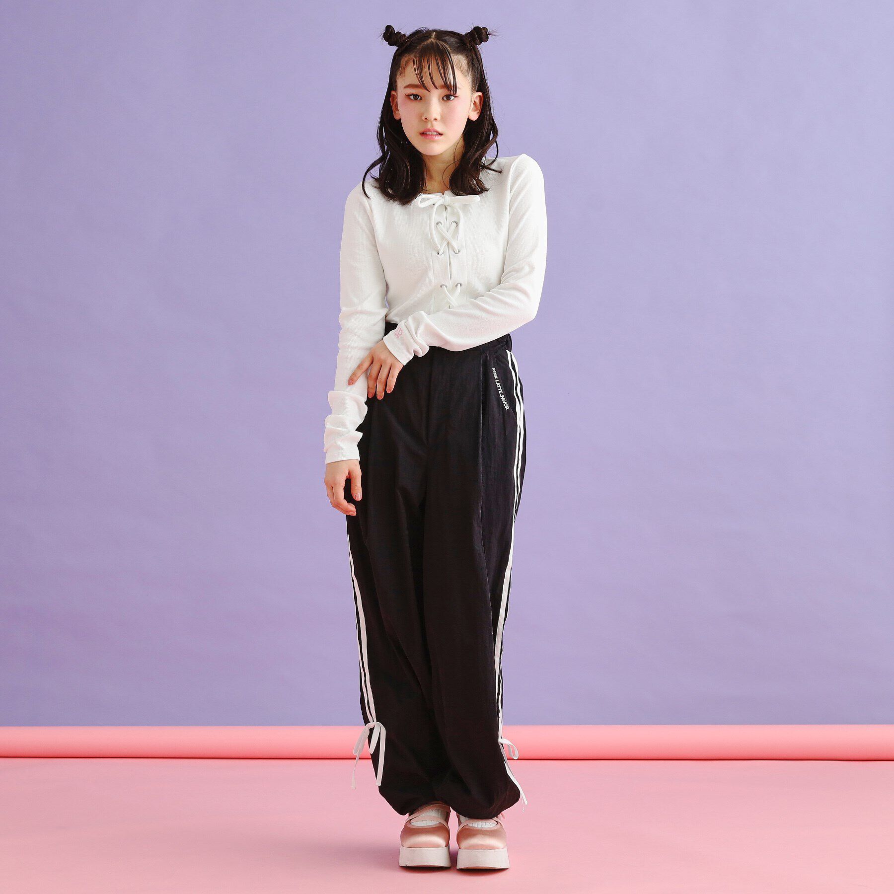 PINK-latte「ラインリボンシャカパンツ」|その他|