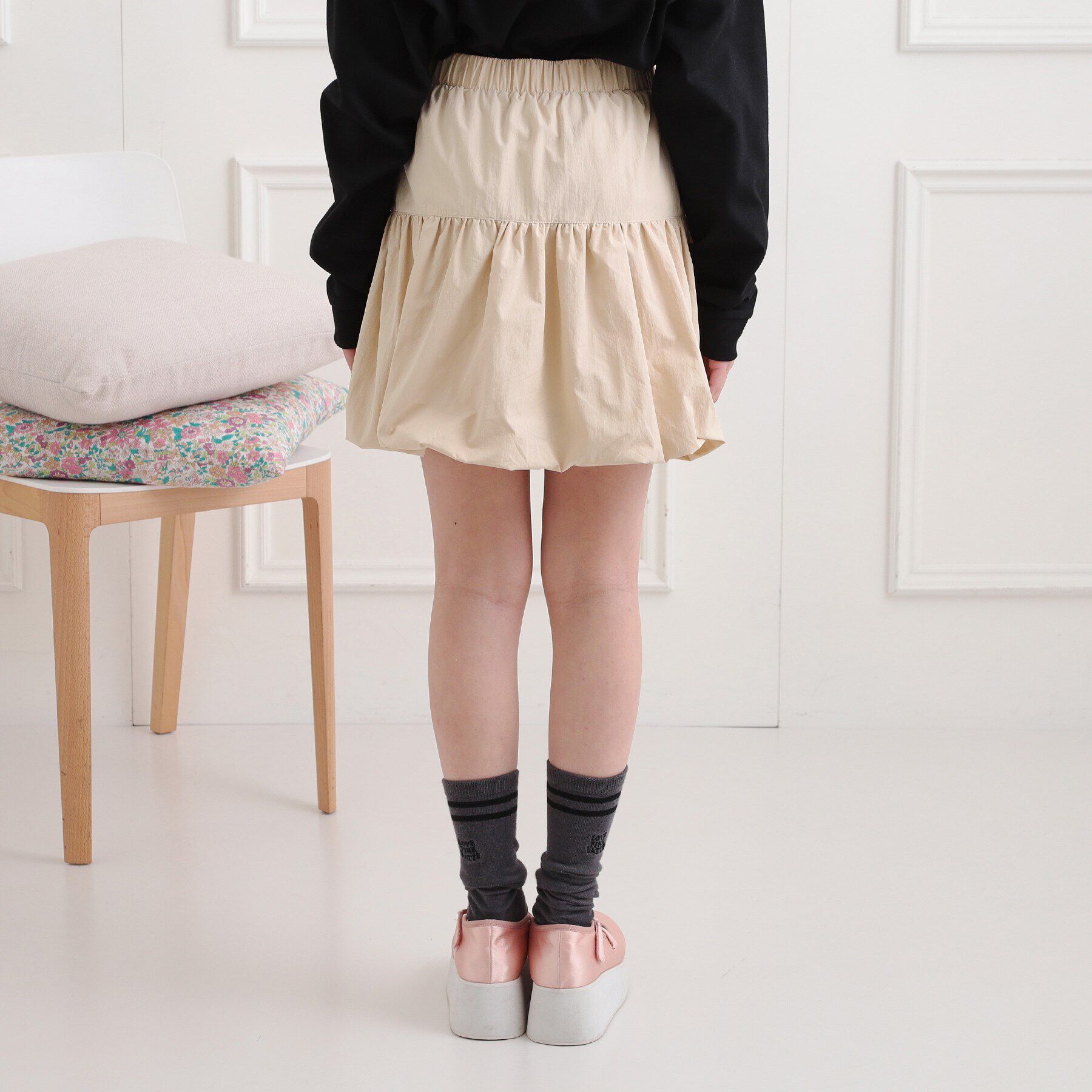 PINK-latte「シンプルバルーンスカート」|スカート|