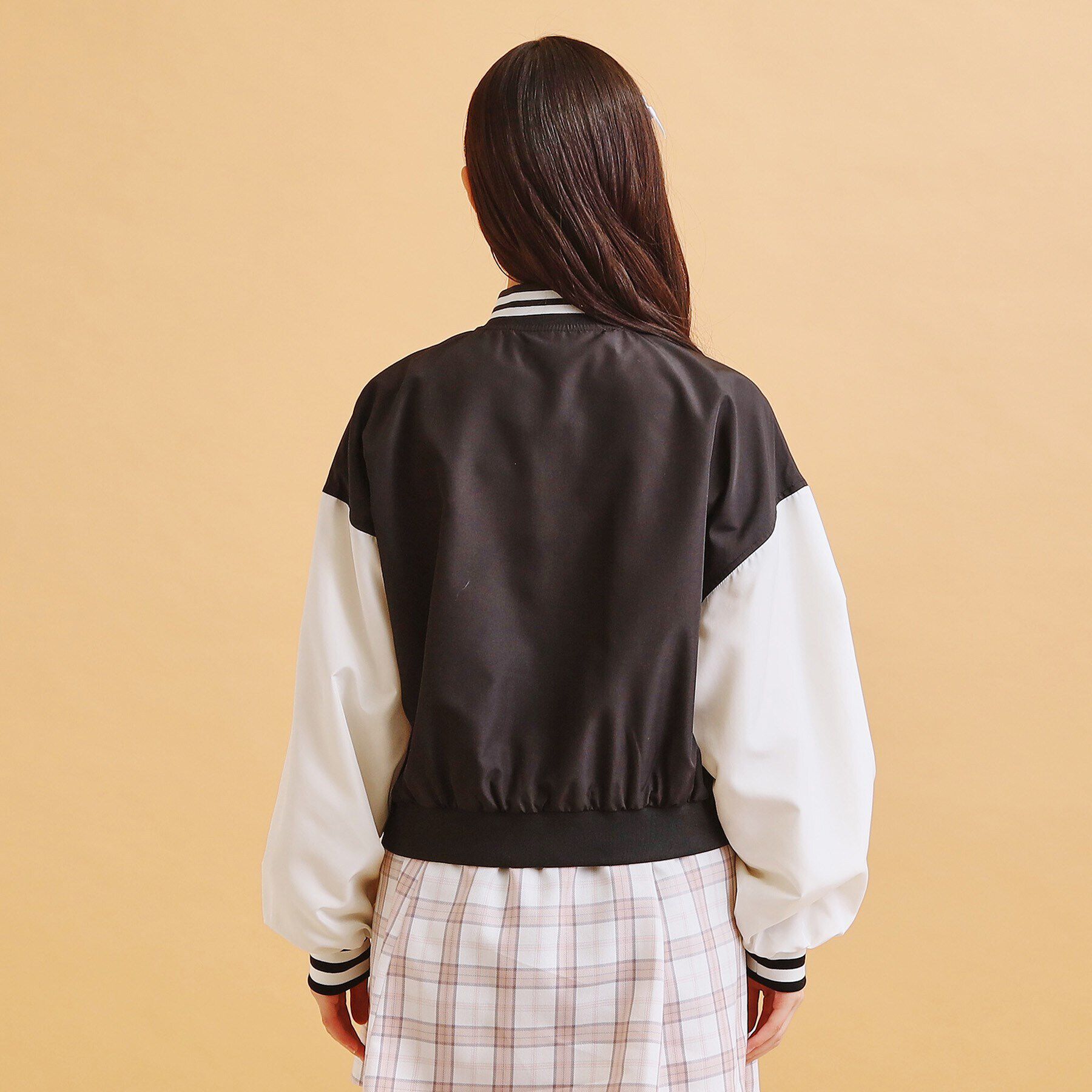 PINK-latte「アップリケスタジャン」|ブルゾン・スタジャン|