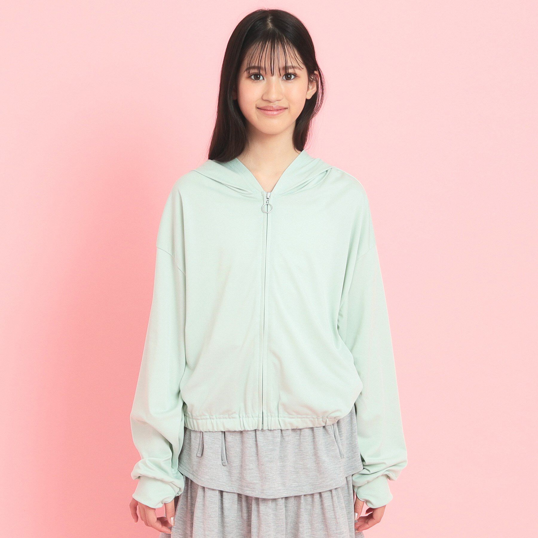 PINK-latte「シアーカノコパーカ」|パーカー|