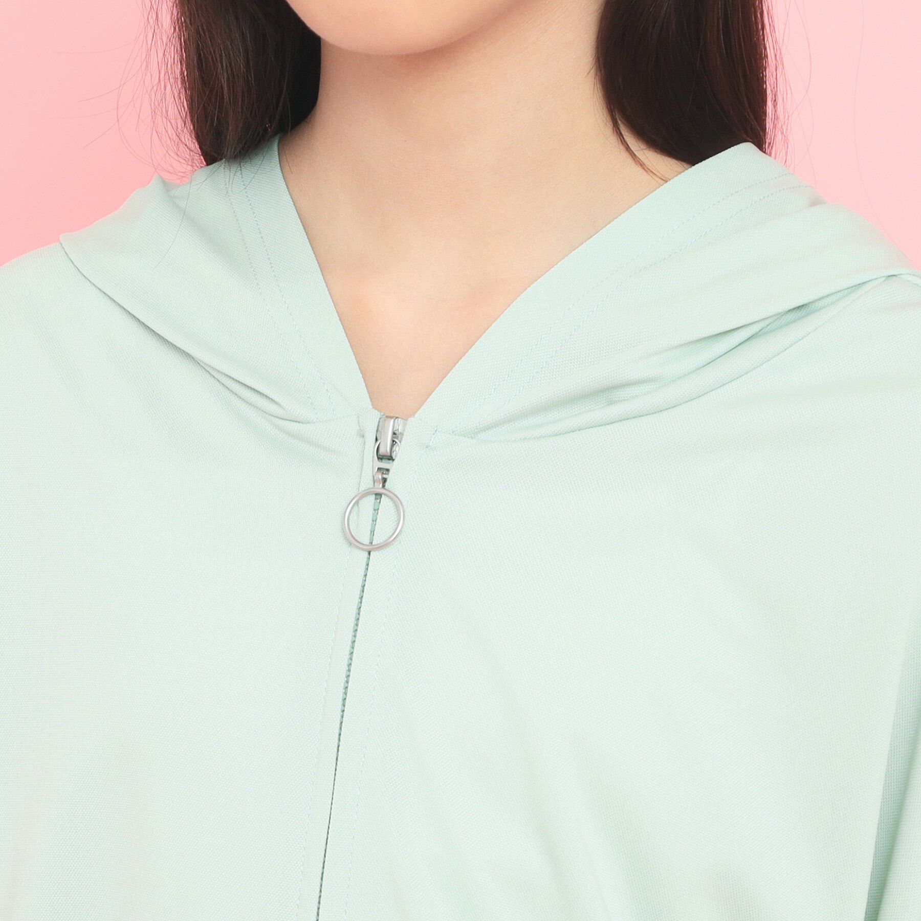 PINK-latte「シアーカノコパーカ」|パーカー|