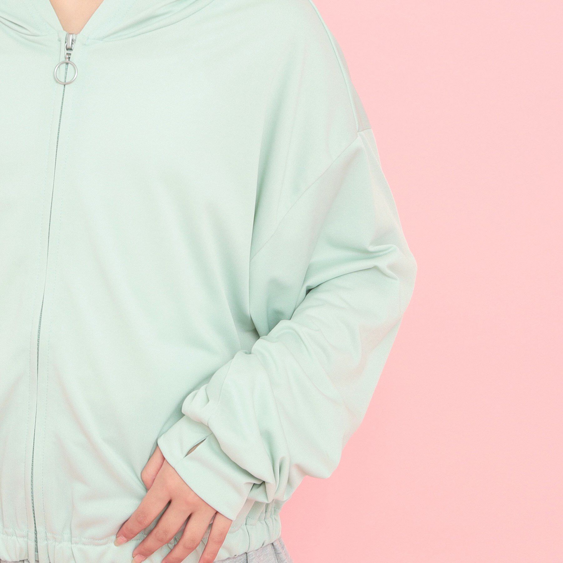 PINK-latte「シアーカノコパーカ」|パーカー|