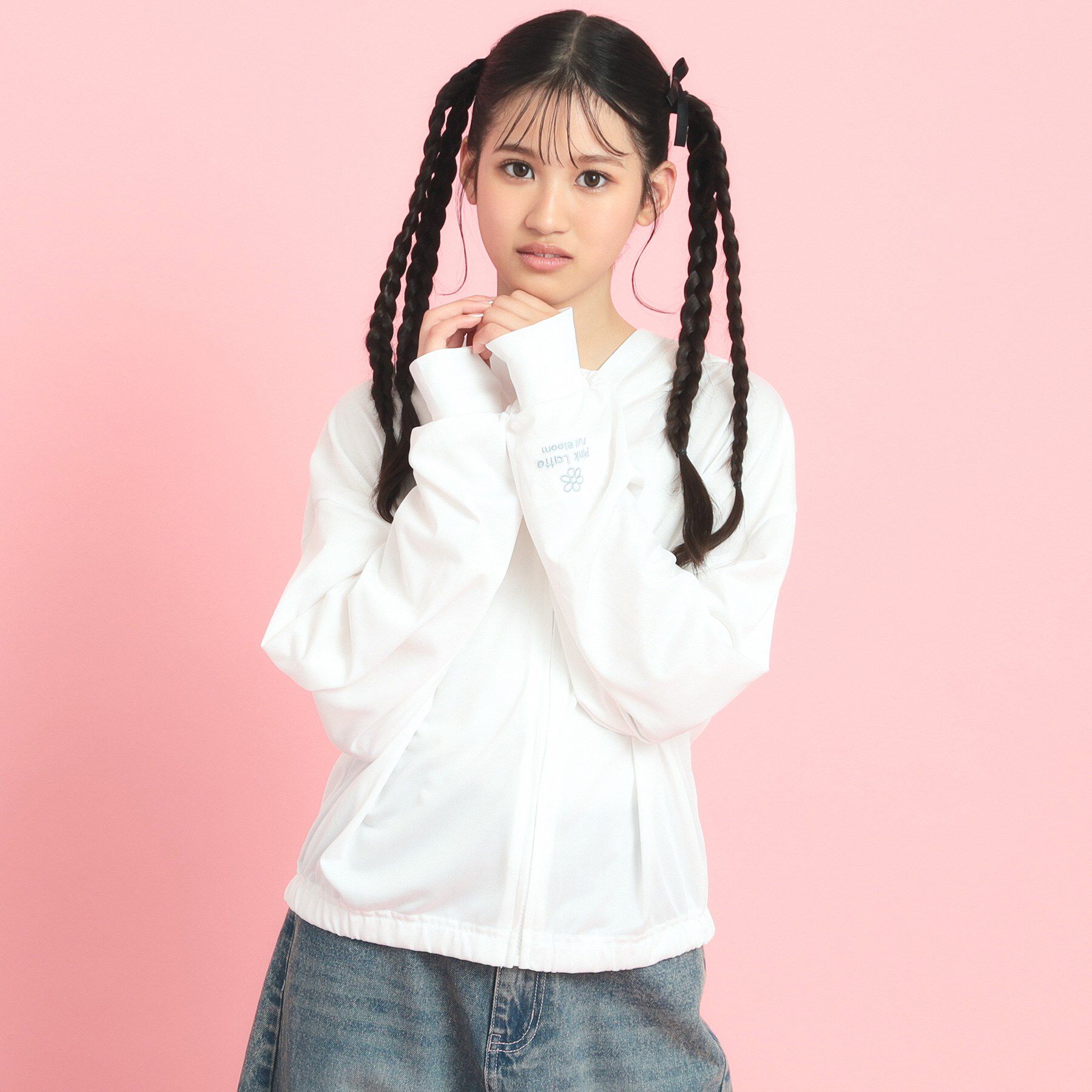 PINK-latte「シアーカノコパーカ」|パーカー|