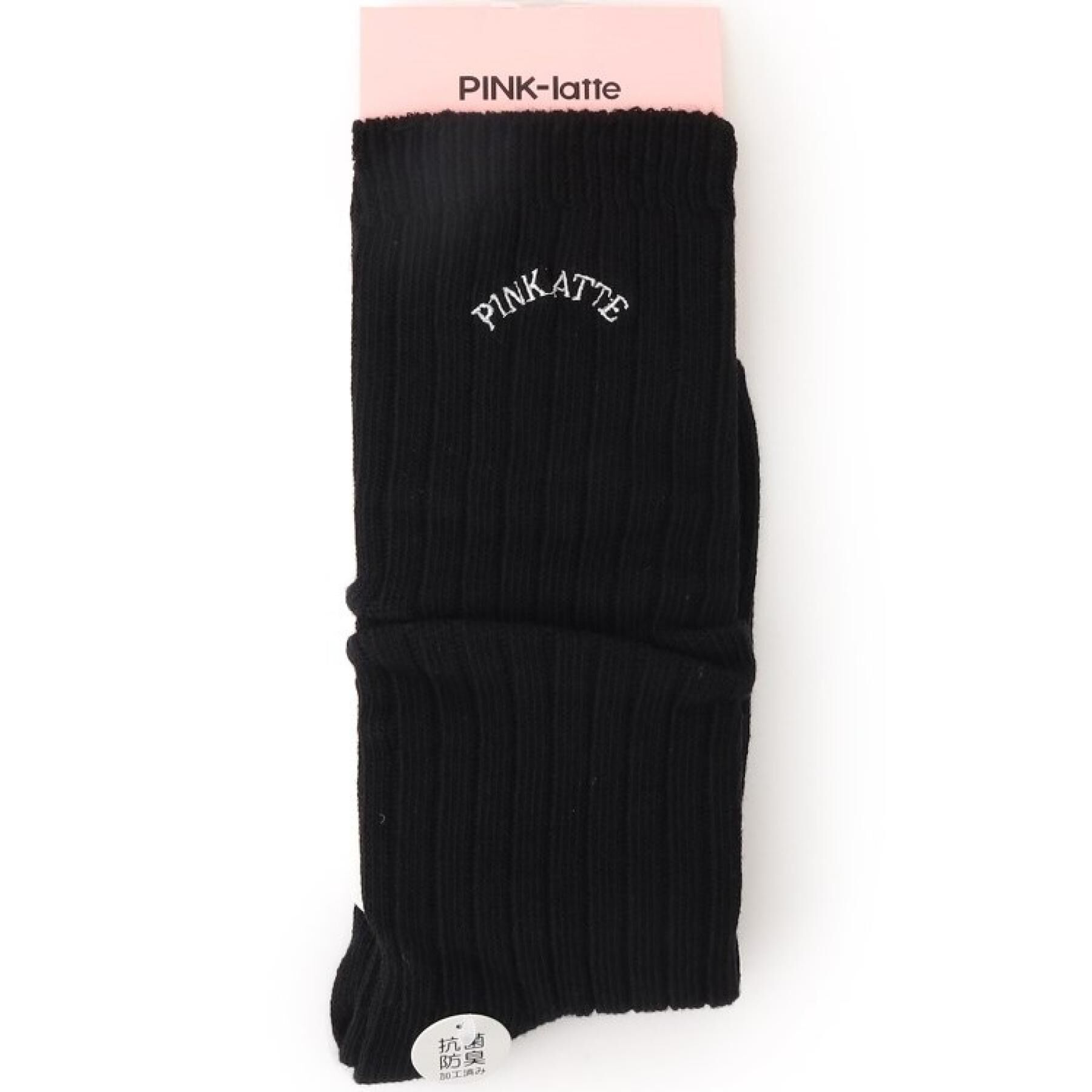 PINK-latte「【30cm丈】カレッジロゴルーズソックス」|ソックス|