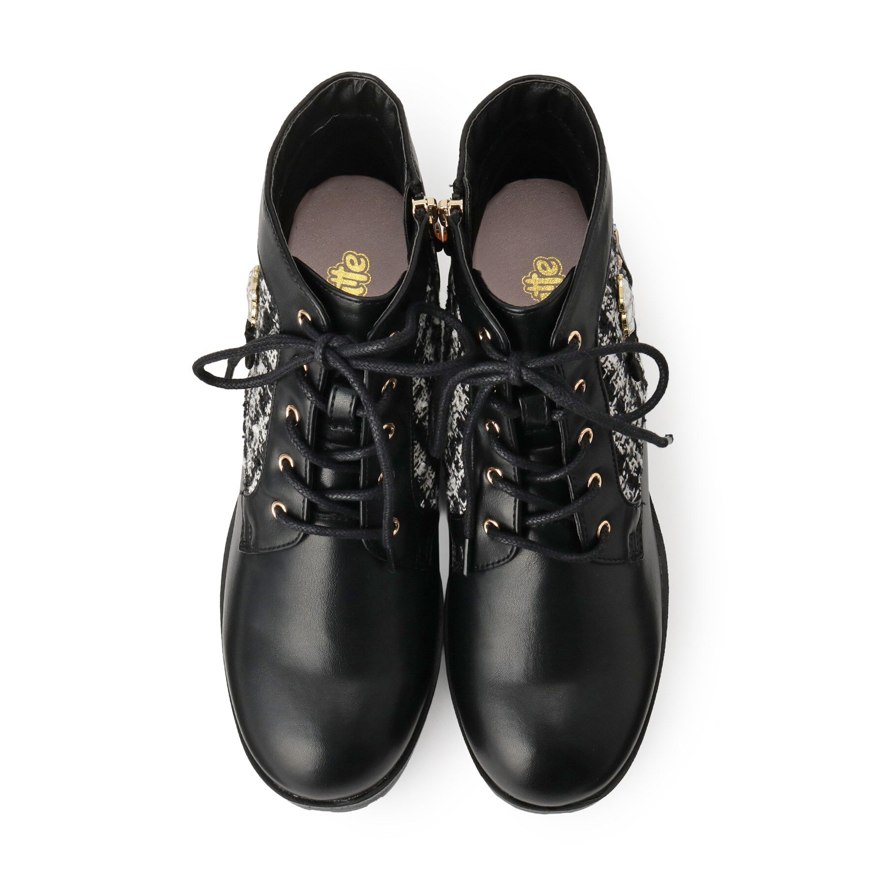 PINK-latte「ガーリーショートブーツ」|ショートブーツ|