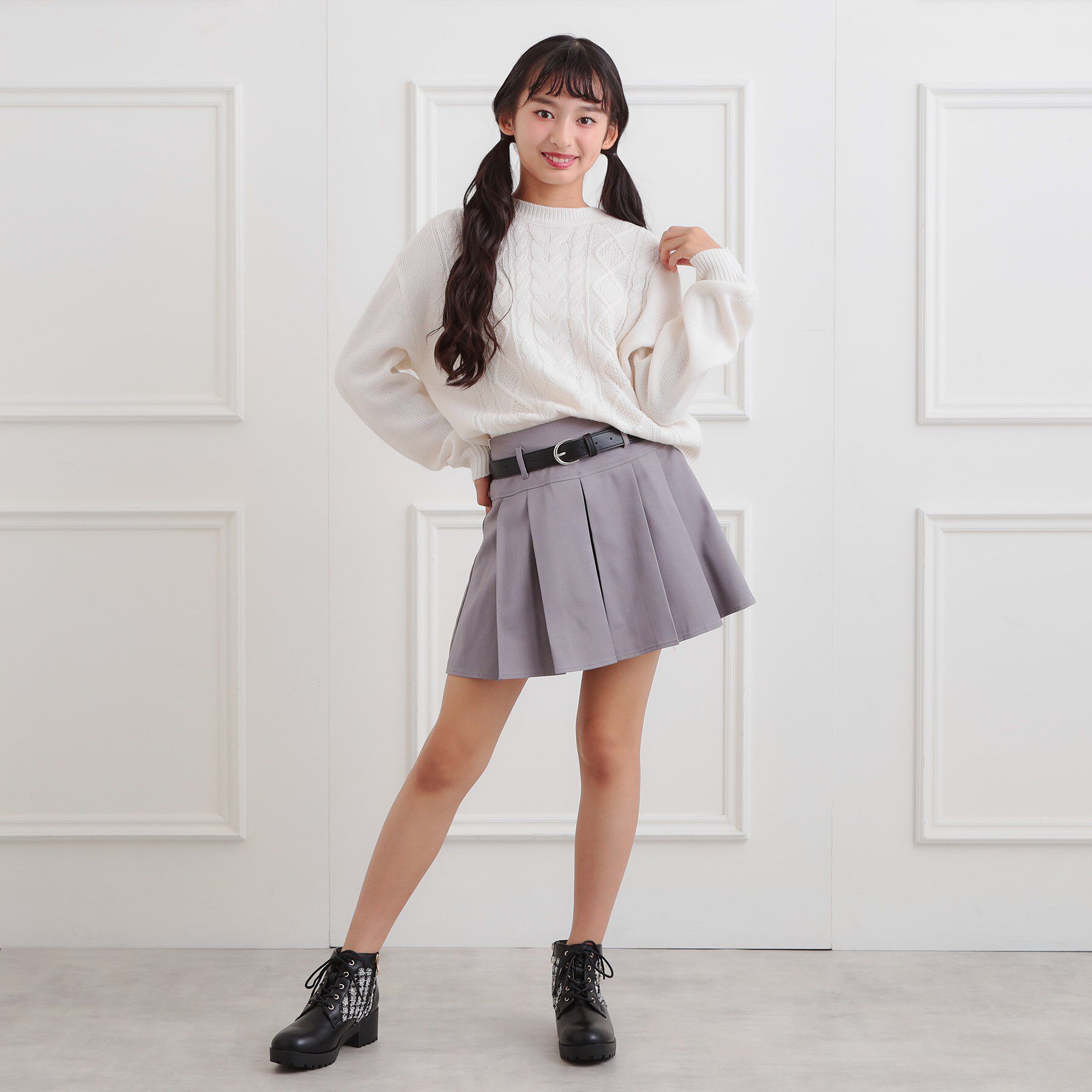 PINK-latte「ガーリーショートブーツ」|ショートブーツ|