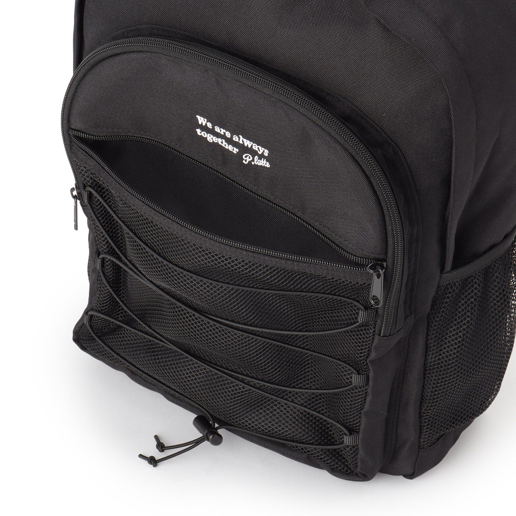 PINK-latte「【本体容量約20L】ドローメッシュリュック」|リュック|