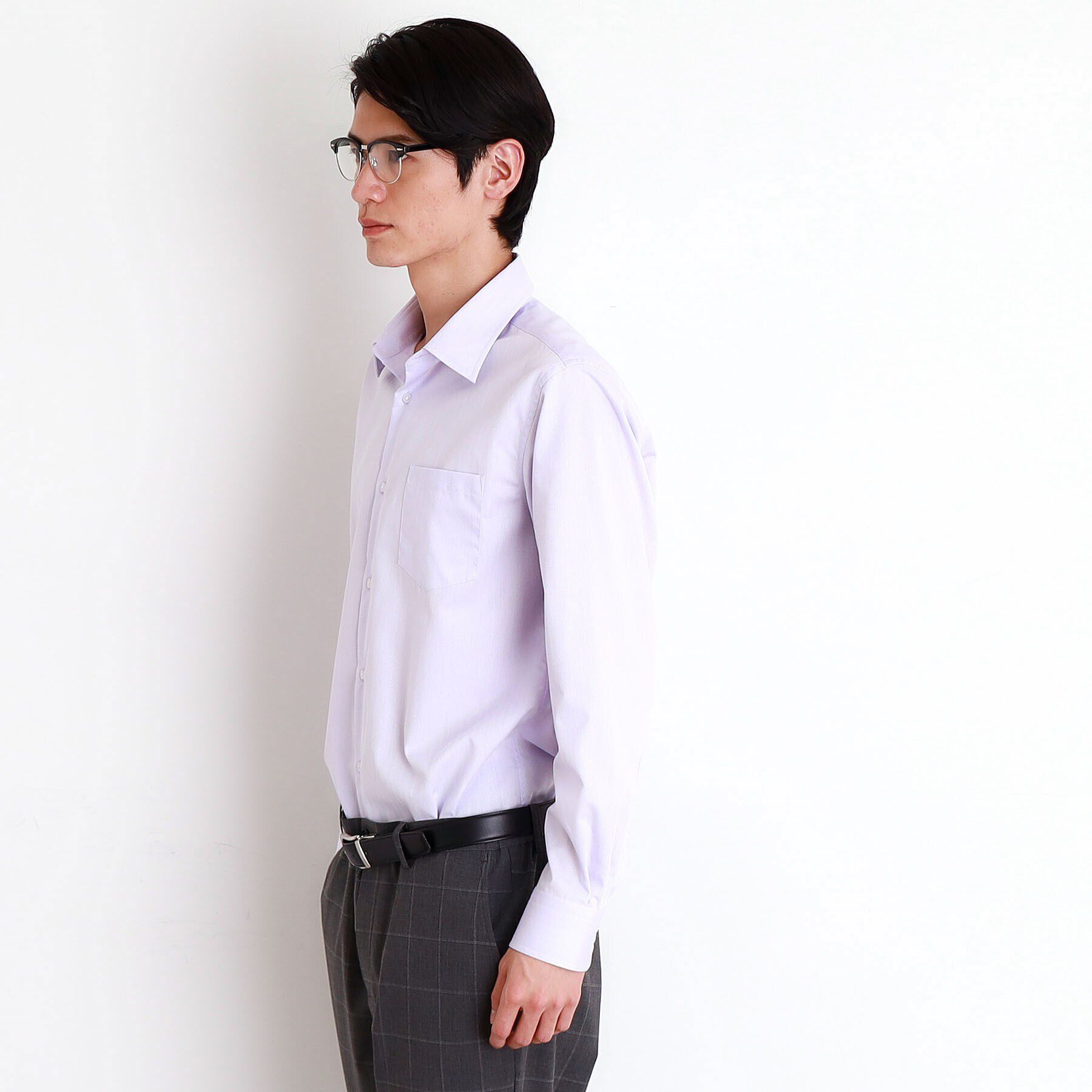 THE SHOP TK「ドレスへリンボンシャツ」|シャツ・ブラウス|