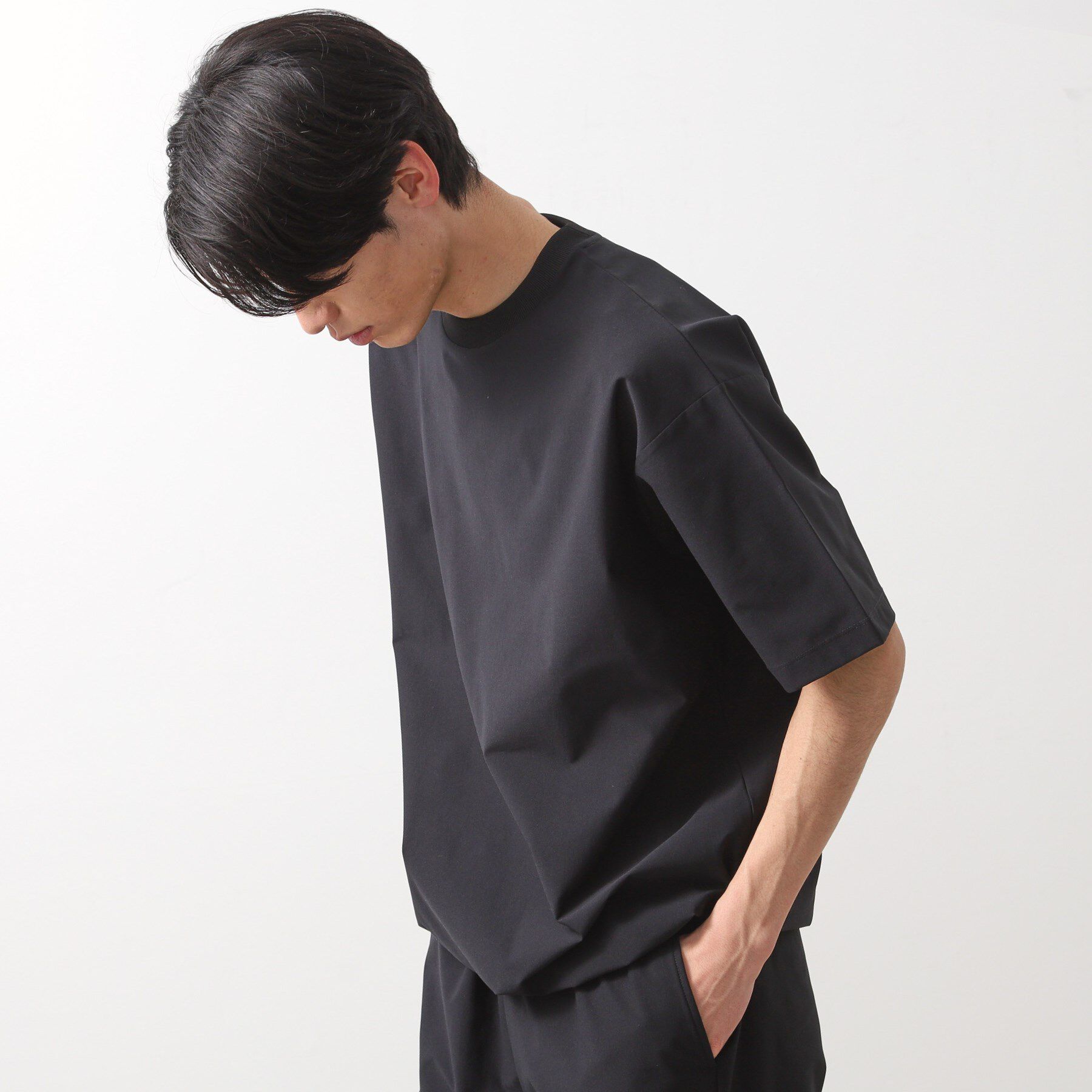 THE SHOP TK「パーフェクテックスピンドル半袖Tシャツ【セットアップ可/吸水速乾/UVカット/アンチピリング】」|Tシャツ・カットソー|