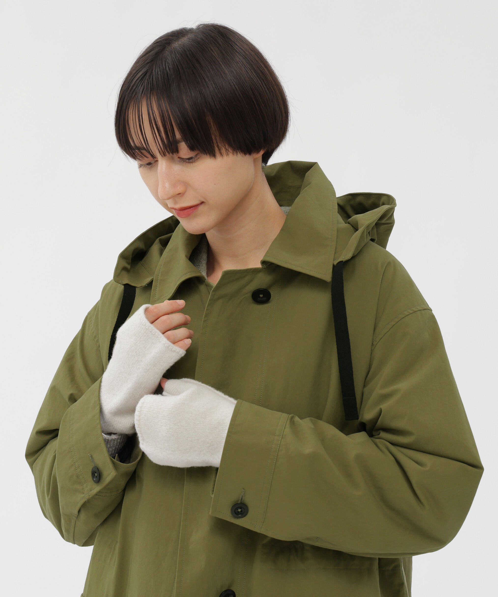 MHL.「FELTED DRY WOOL」|手袋|