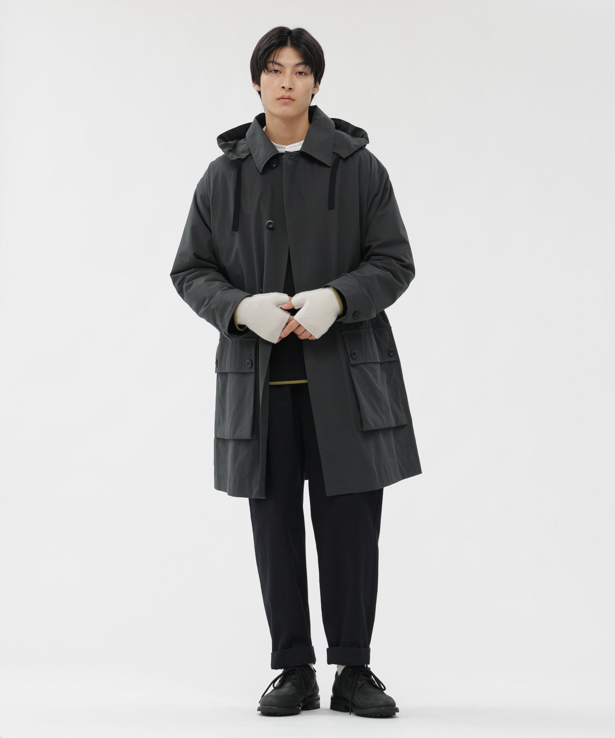 MHL.「FELTED DRY WOOL」|手袋|