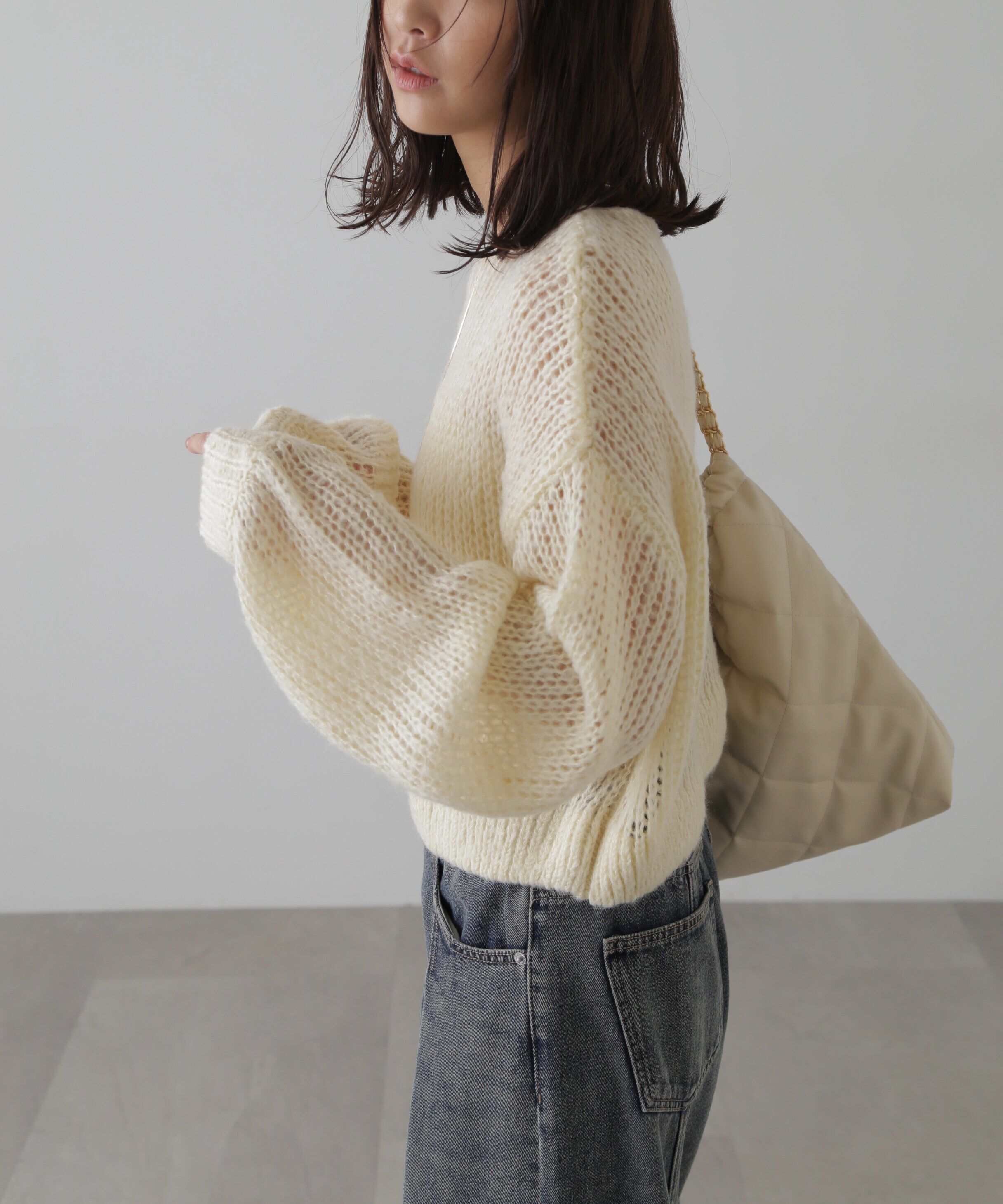  「シアーモヘヤライクニット」|ニット・セーター|