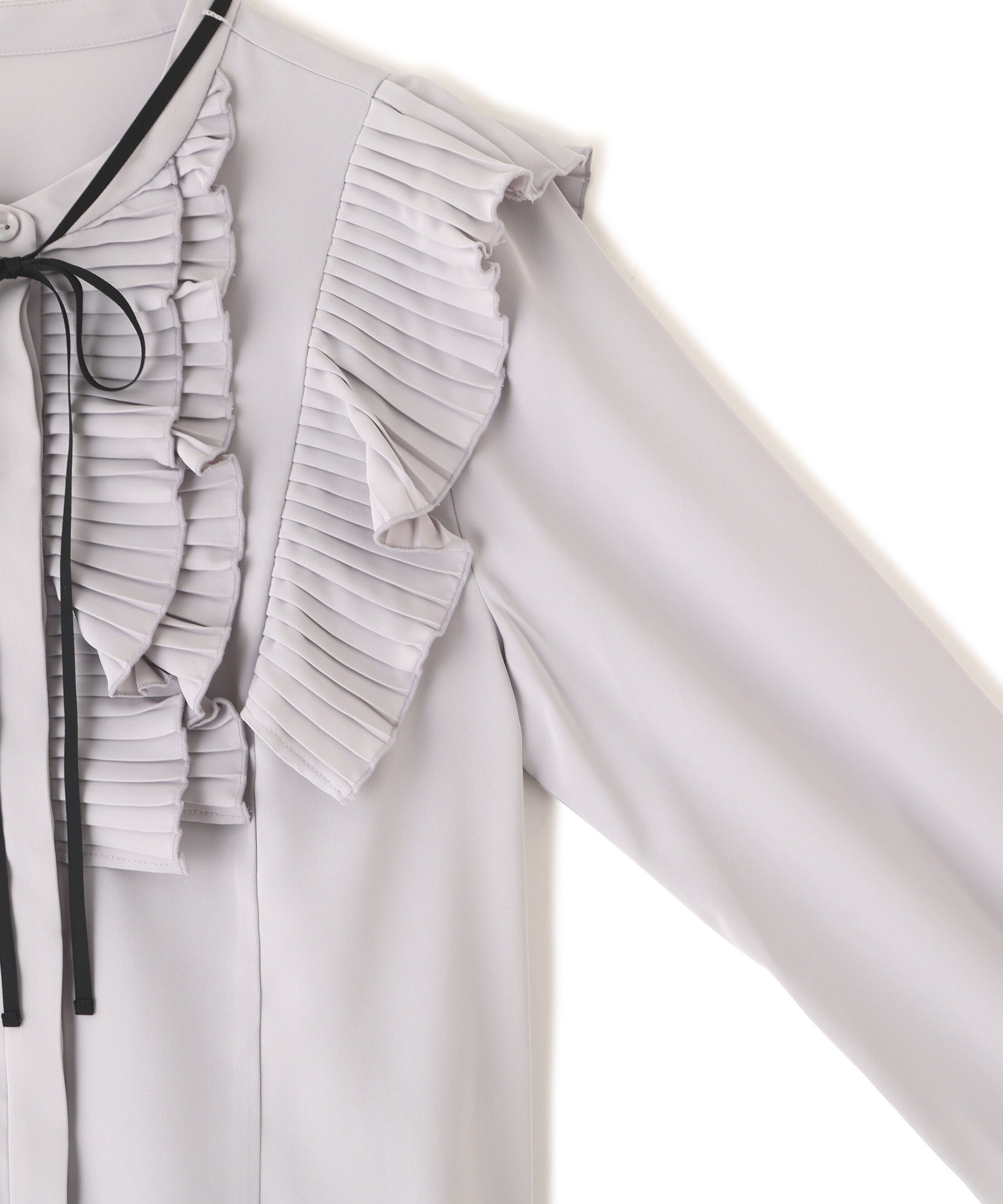  「プリーツフリルブラウス」|シャツ・ブラウス|