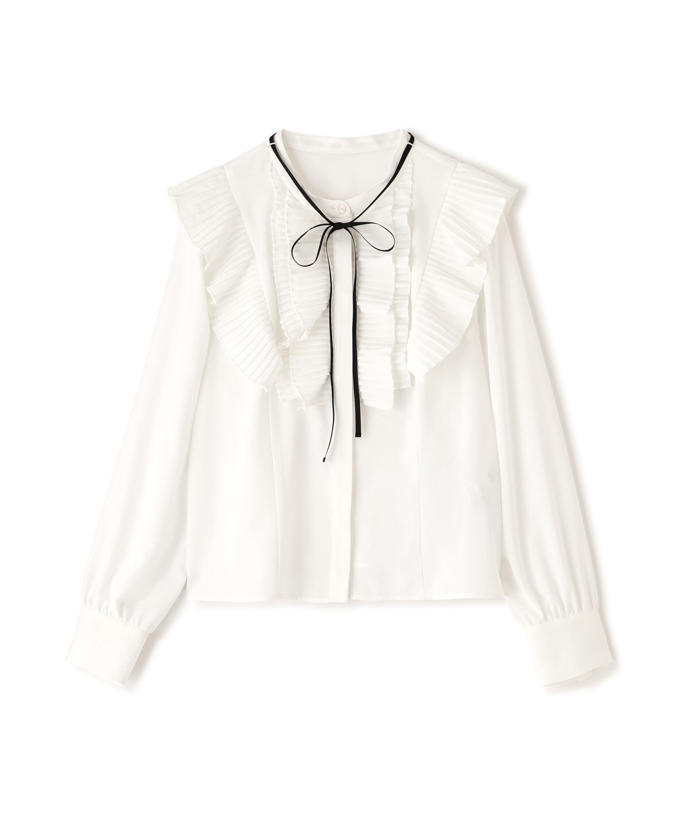  「プリーツフリルブラウス」|シャツ・ブラウス|