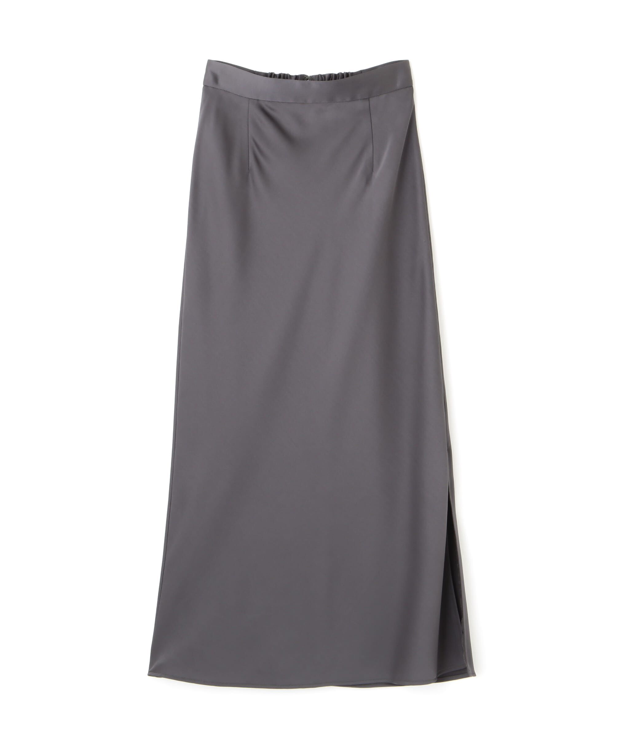 PROPORTION BODY DRESSING「スリット入りサテンナロースカート　24AW」|スカート|