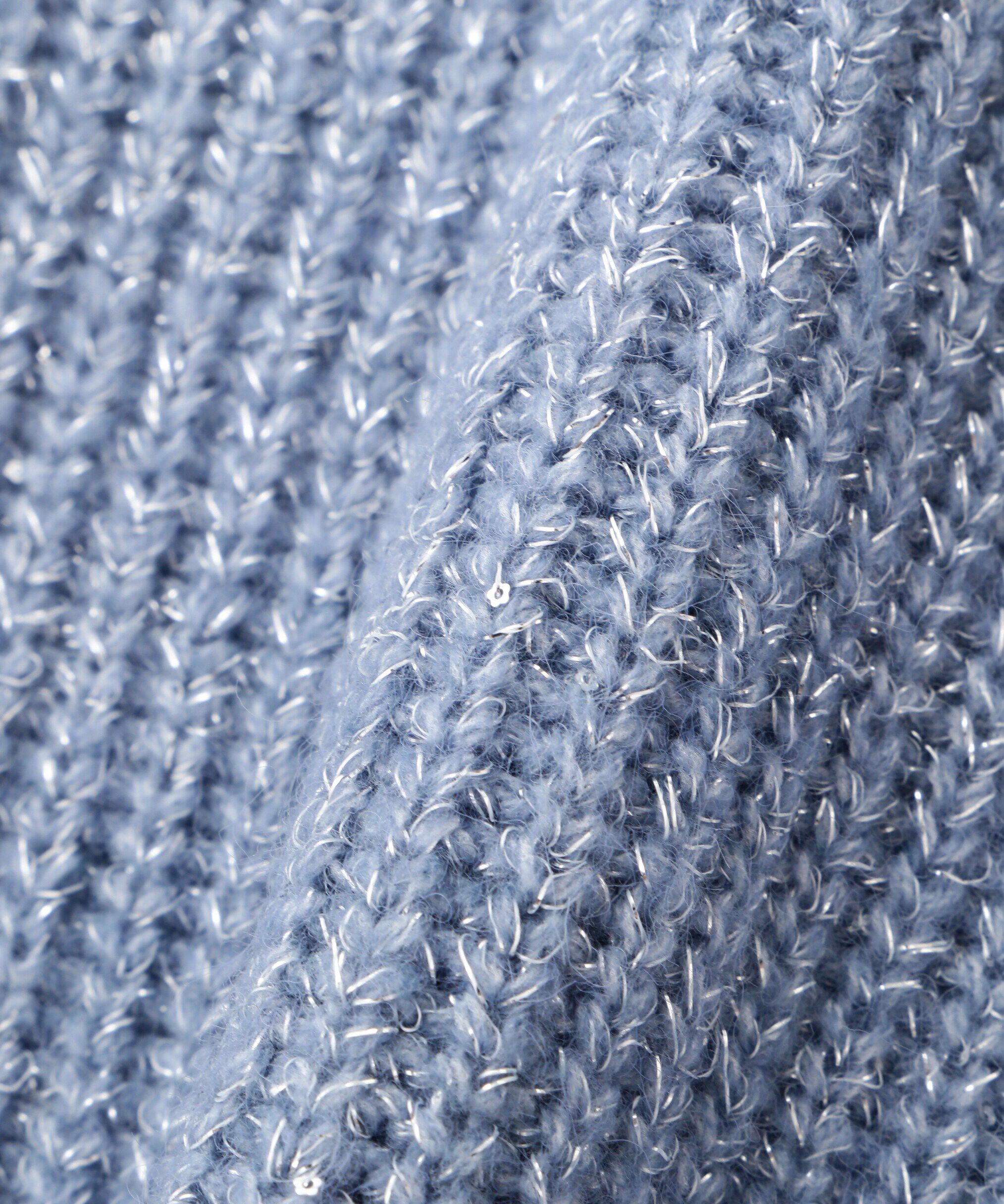 PROPORTION BODY DRESSING「スパンコール畦ニット WEB限定カラー：ブルー　24AW」|ニット・セーター|