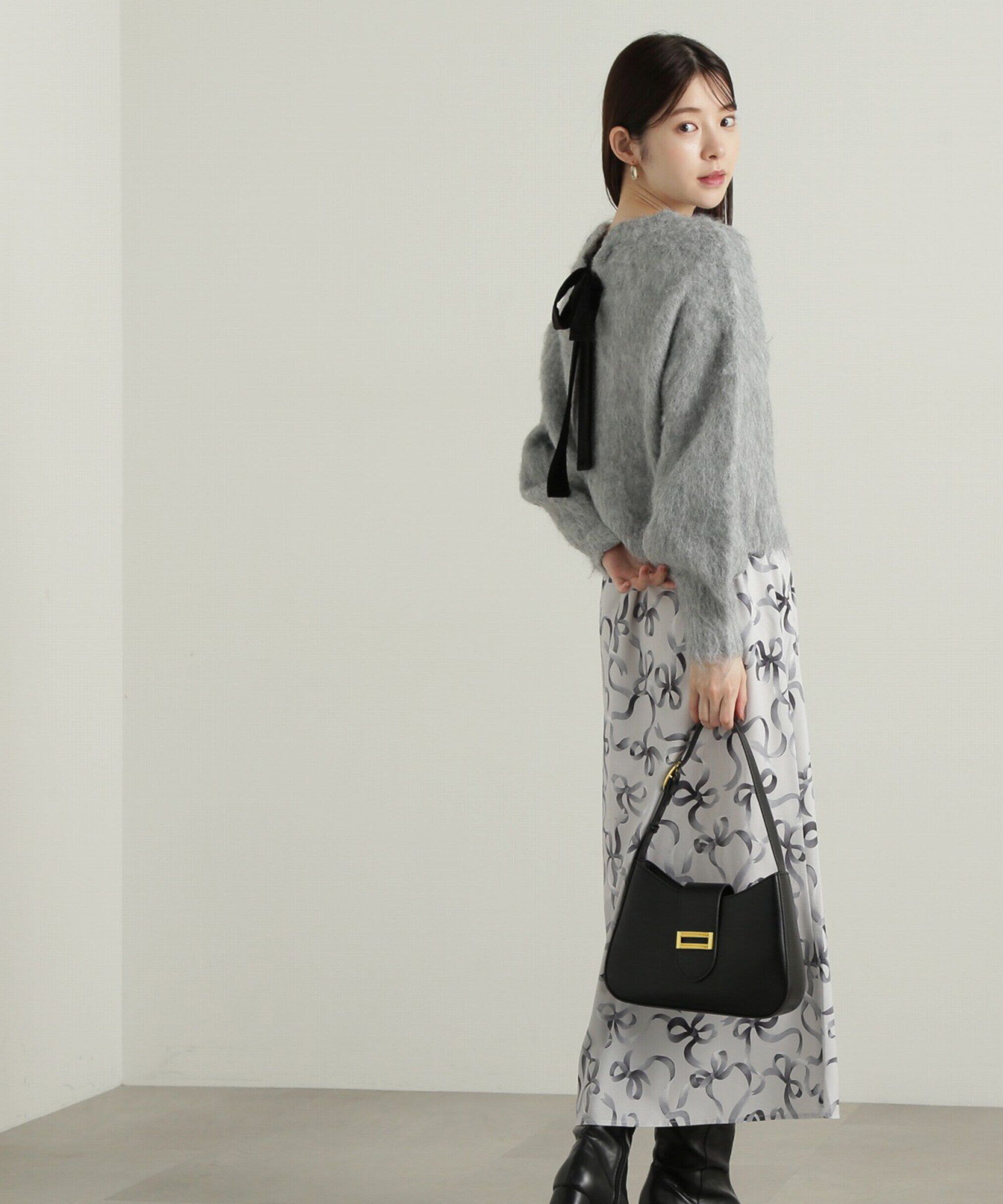 PROPORTION BODY DRESSING「リボン柄ナロースカート　24AW」|スカート|