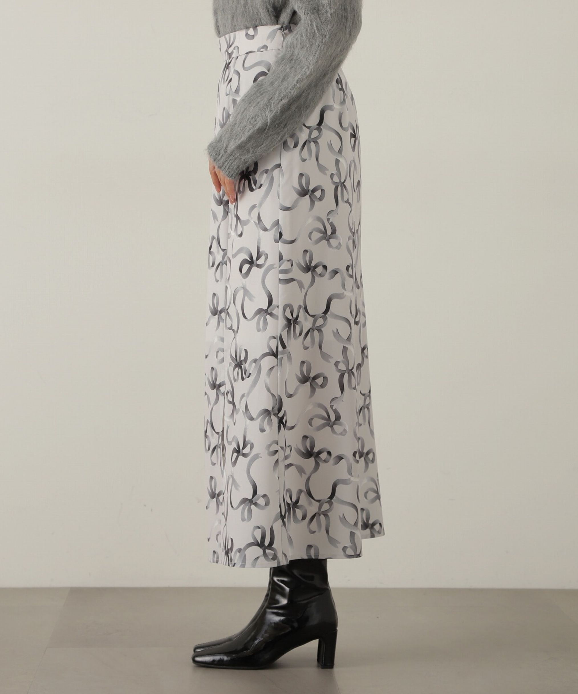 PROPORTION BODY DRESSING「リボン柄ナロースカート　24AW」|スカート|