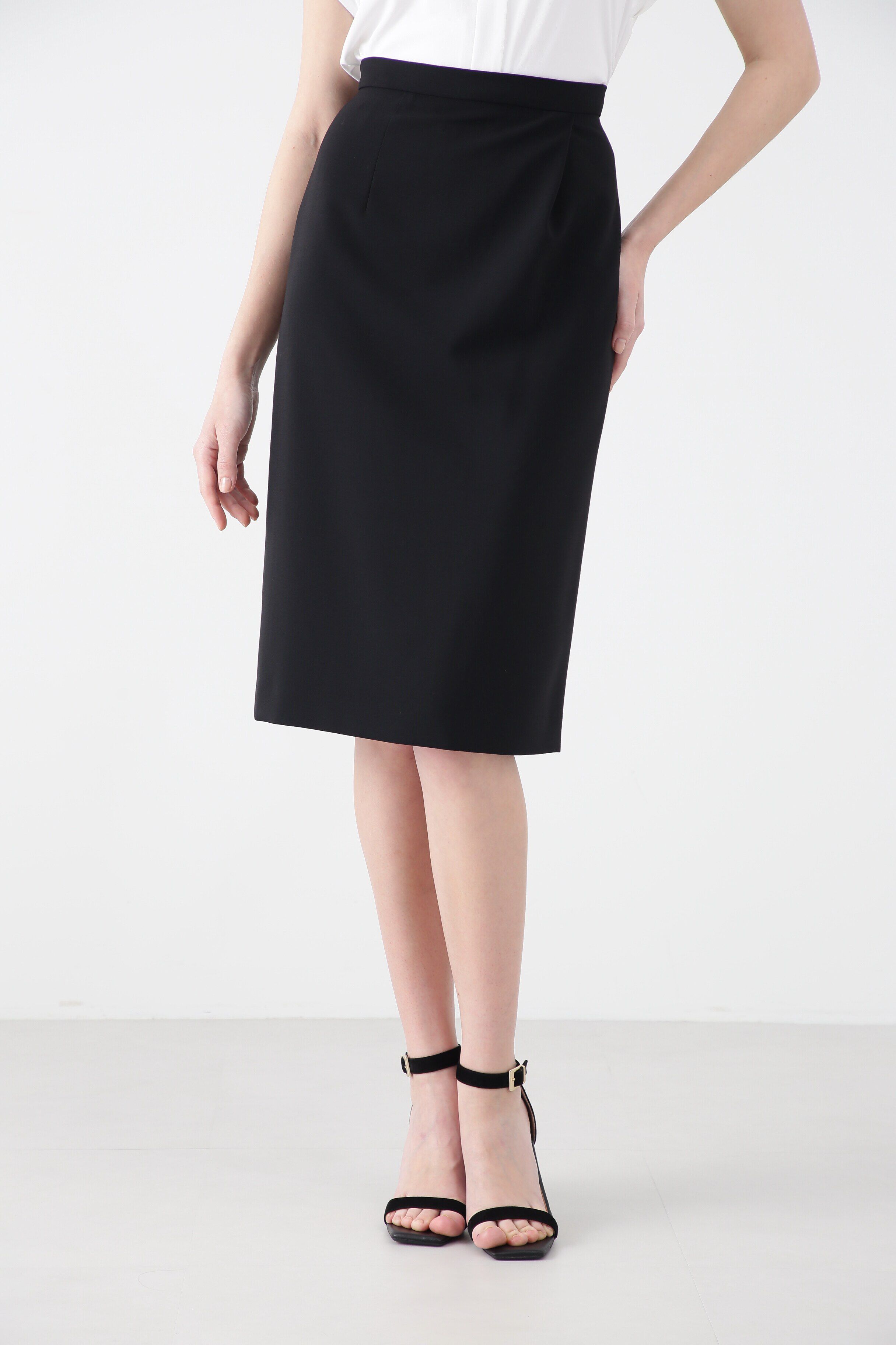  「トロピカル２WAYタイトスカート」|スカート|ブラック