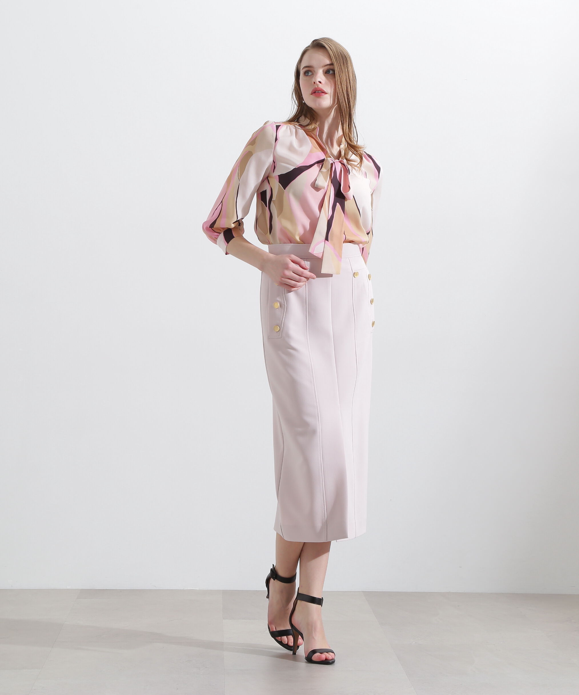  「◆マルチカラープリントブラウス」|シャツ・ブラウス|