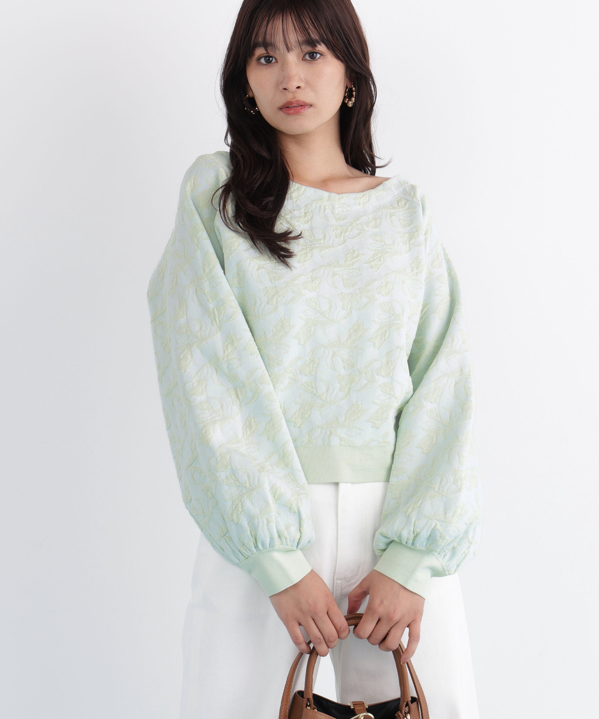  「ニットジャガードＶネックプルオーバー」|ニット・セーター|