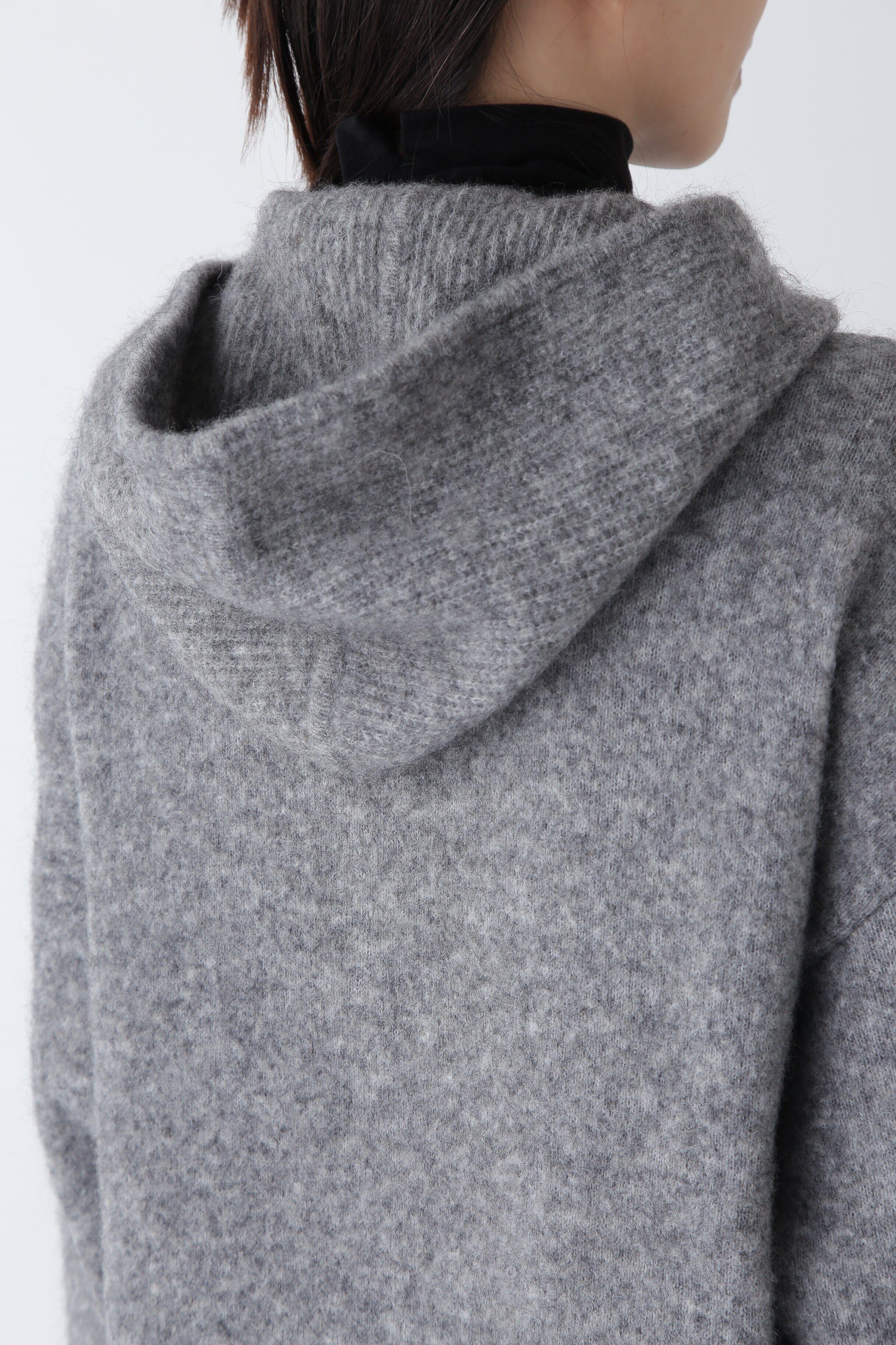  「◆モヘア混フーディーニットワンピース」|ワンピース|