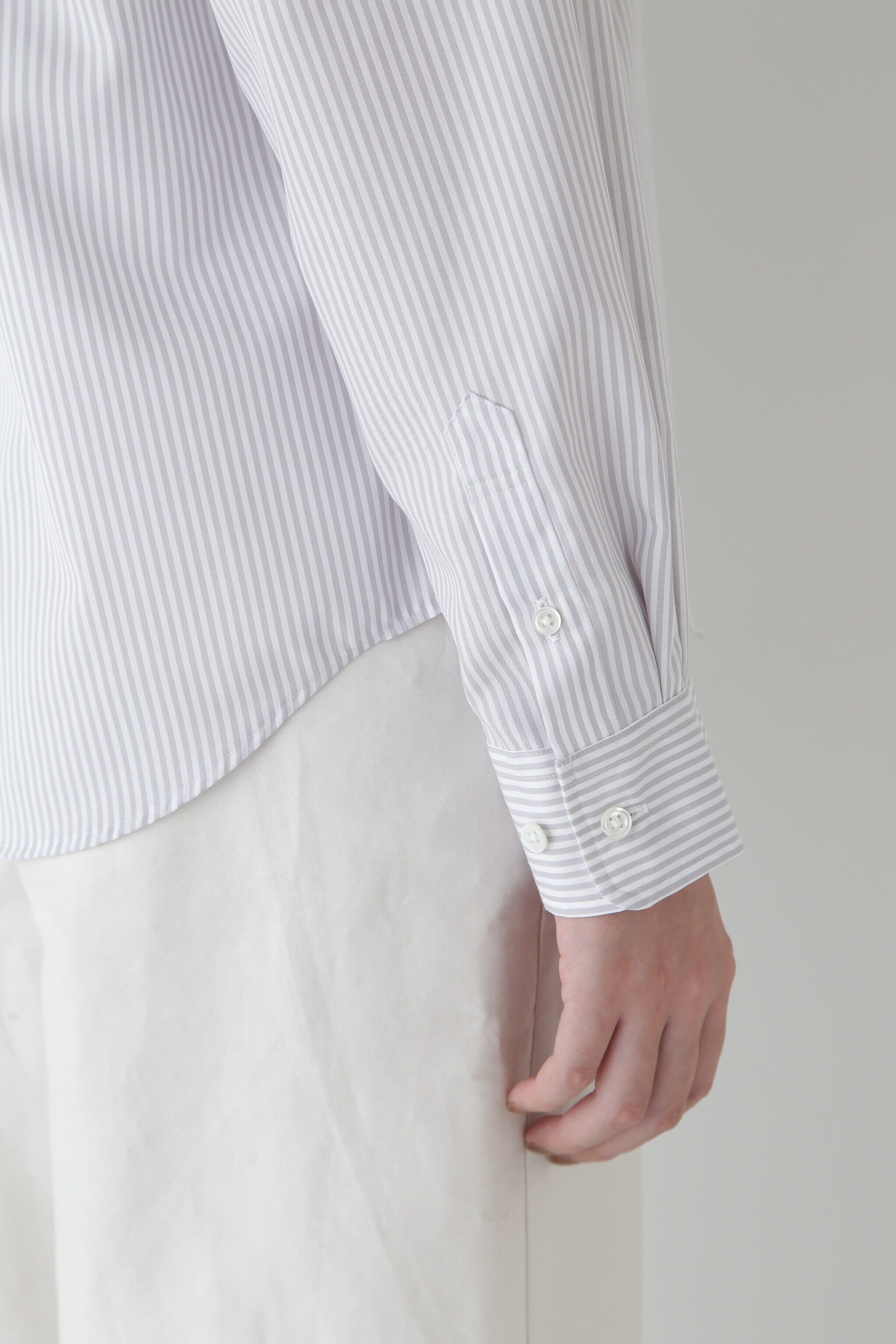  「◆ベーシックカラーストライプシャツ」|シャツ・ブラウス|