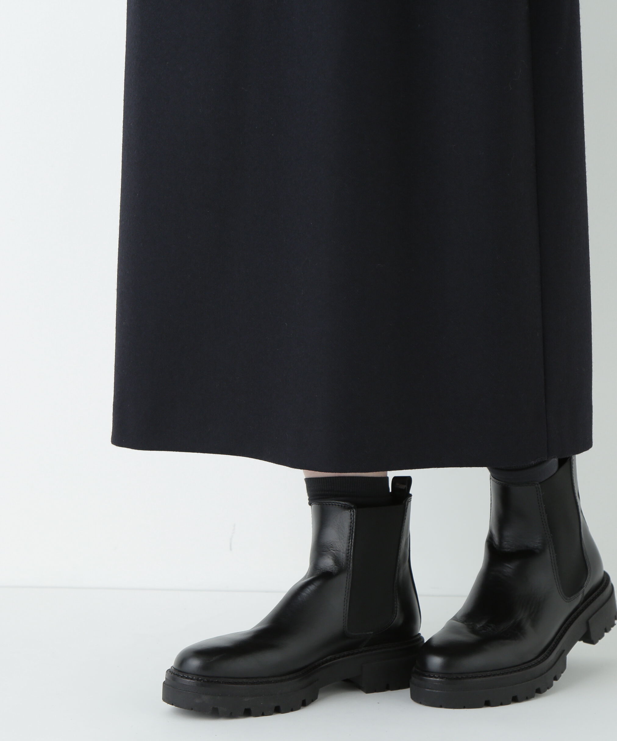  「ウールサキソニーコクーンスカート」|スカート|