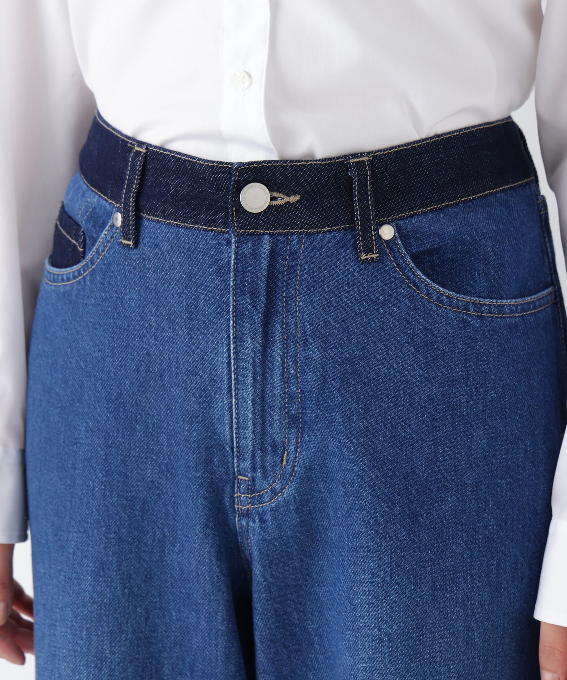  「◆ソフトデニムセミワイドパンツ」|その他|