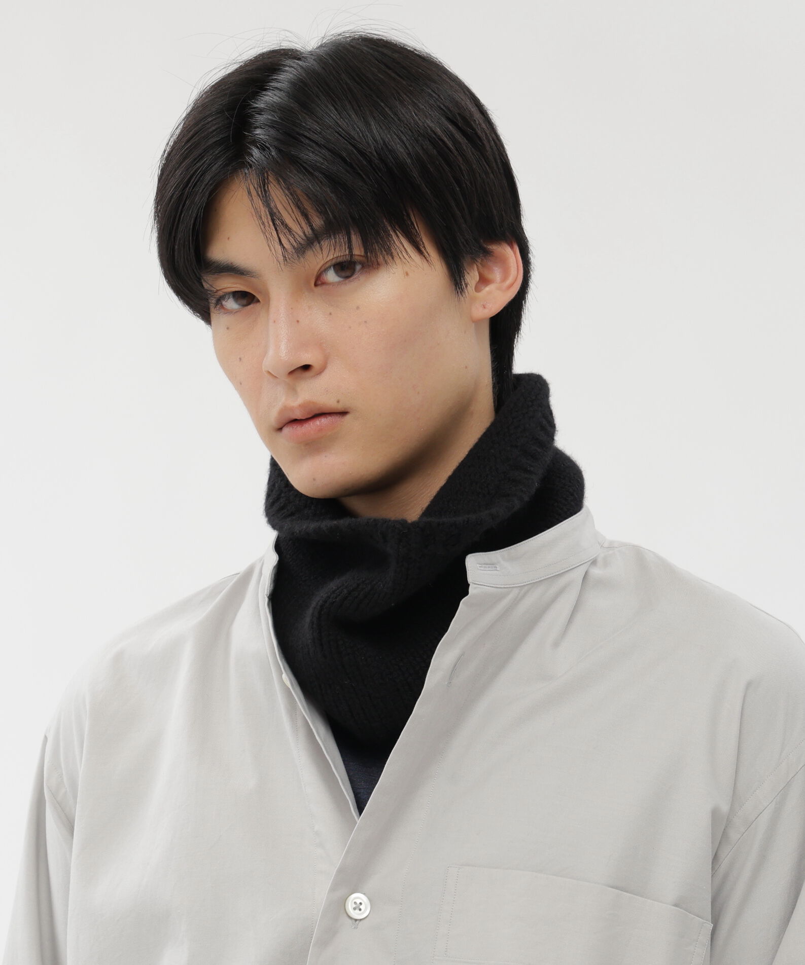 MARGARET HOWELL「MERINO CASHMERE NECKWARMER」|バンダナ・スカーフ|