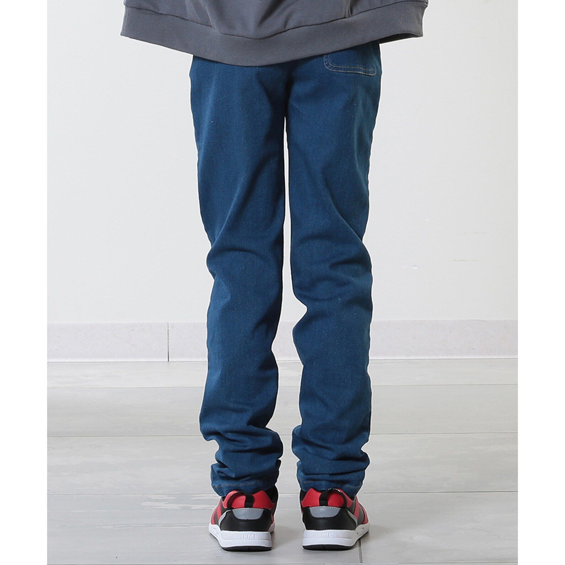 SHOO･LA･RUE「【100-150cm/洗える/男女兼用】ストレッチ デニムスキニーパンツ」|その他|