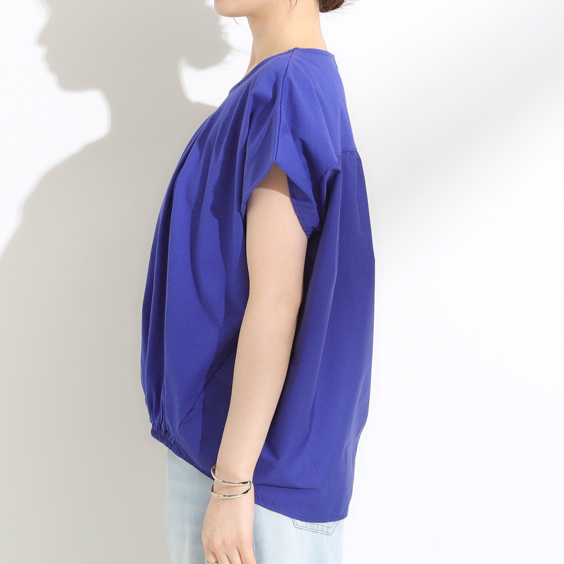 SHOO･LA･RUE「インせず決まる 異素材使い デザイントップス」|Tシャツ・カットソー|