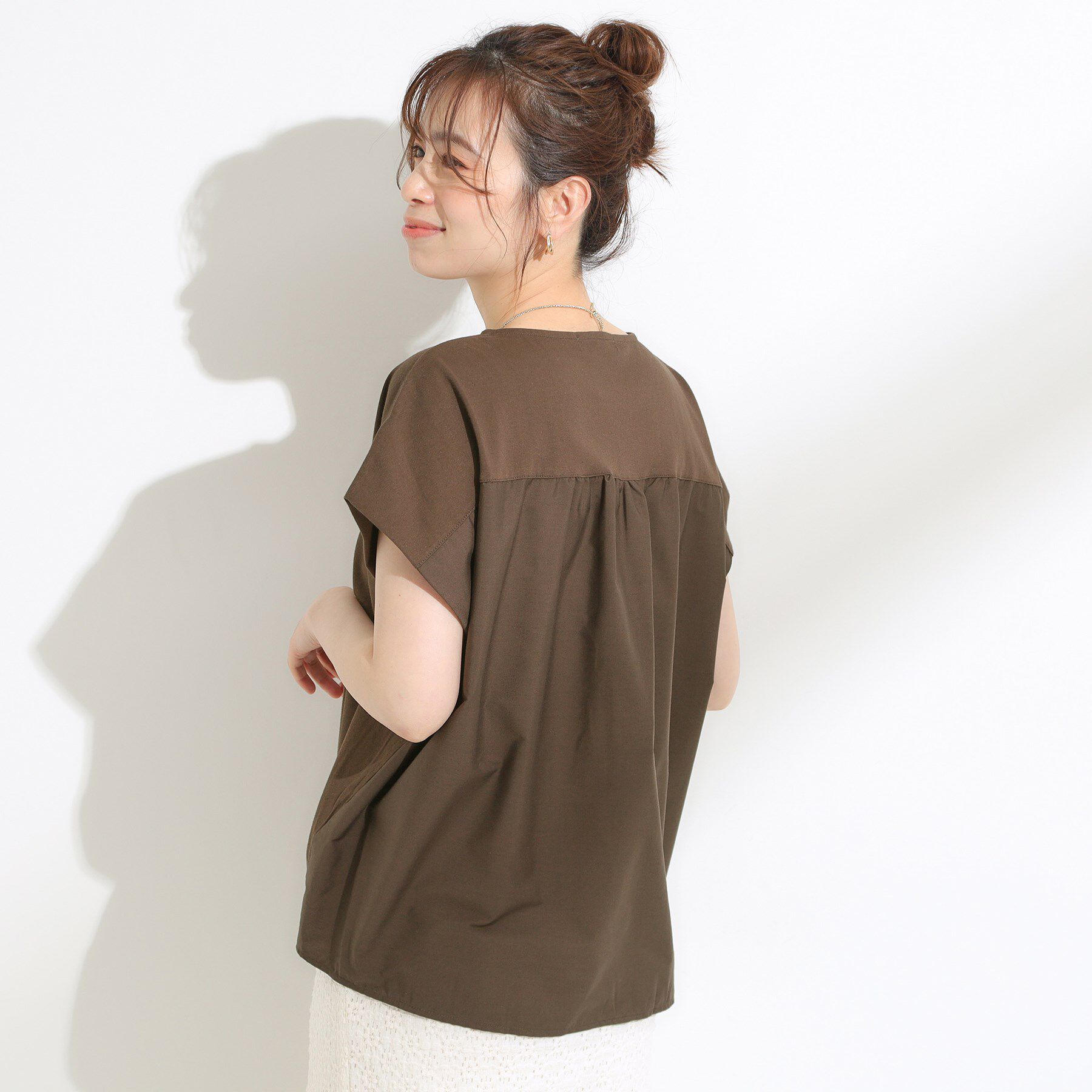 SHOO･LA･RUE「インせず決まる 異素材使い デザイントップス」|Tシャツ・カットソー|