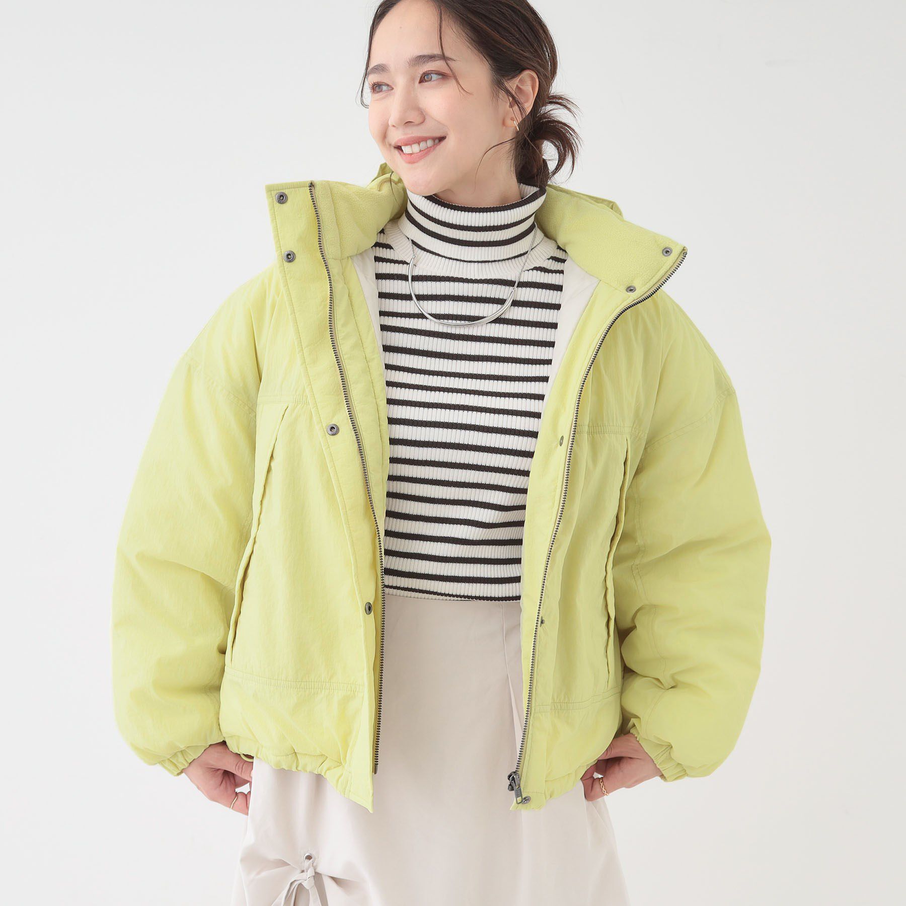 SHOO･LA･RUE「【撥水/あったか】たっぷり着られる 中綿モンスターショートコート」|ダウン|