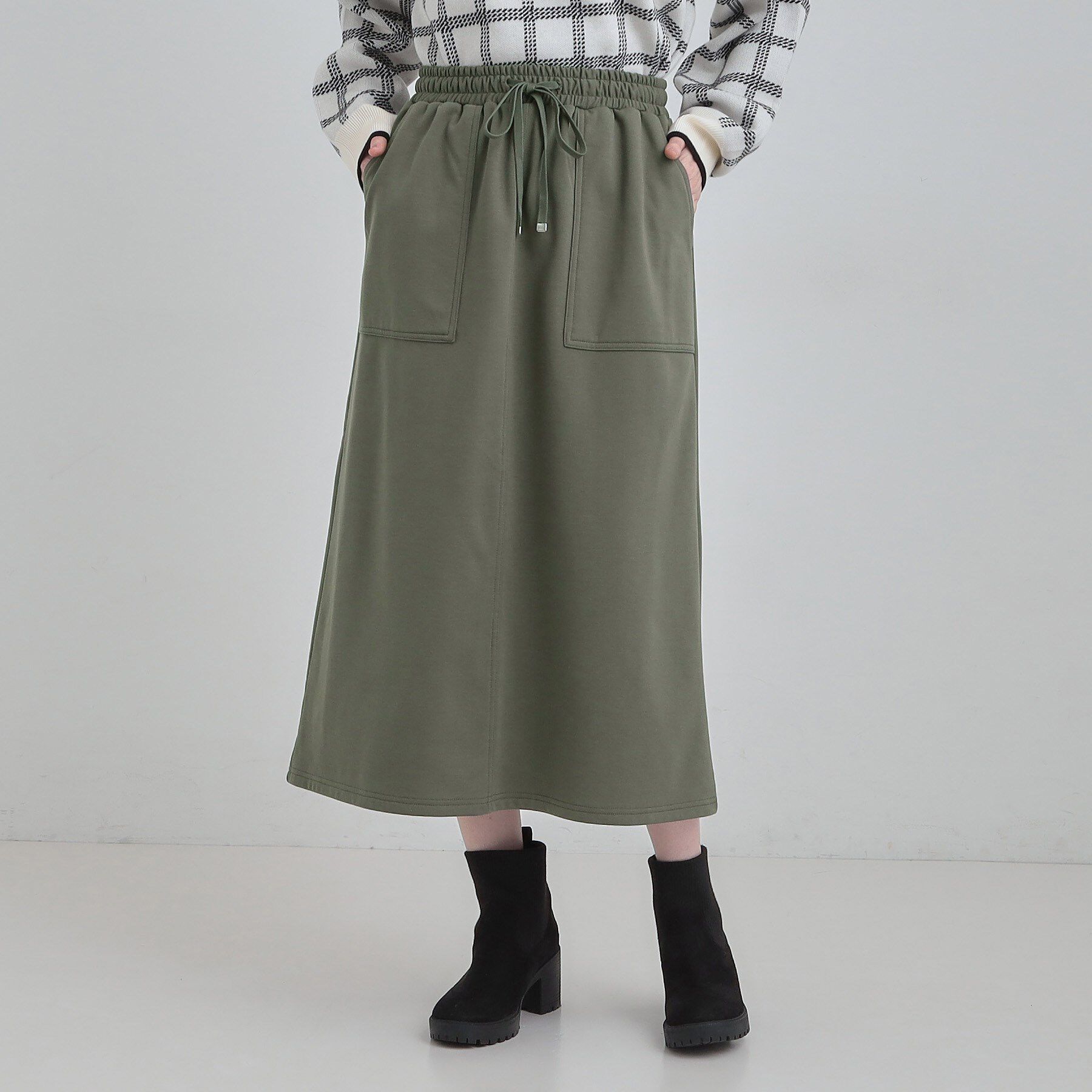 SHOO･LA･RUE「【あったか】ベイカー風スカート」|スカート|