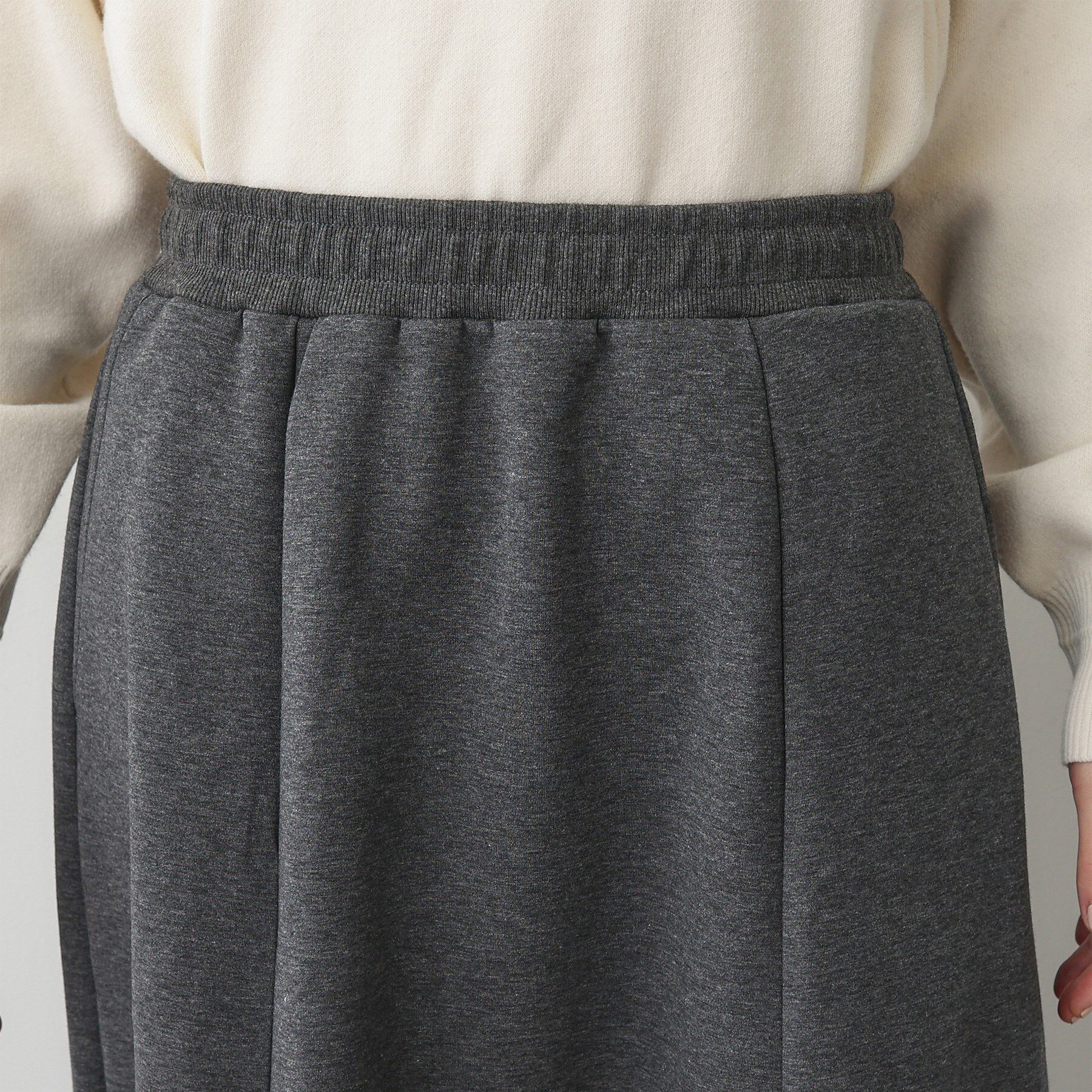 Dessin「【ウエストゴム/洗える】ダンボールコットンフレアスカート」|スカート|