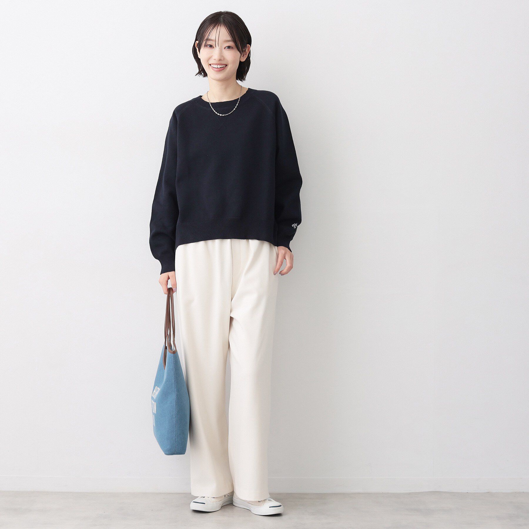 Dessin「【洗える】スウェットライクニット」|ニット・セーター|