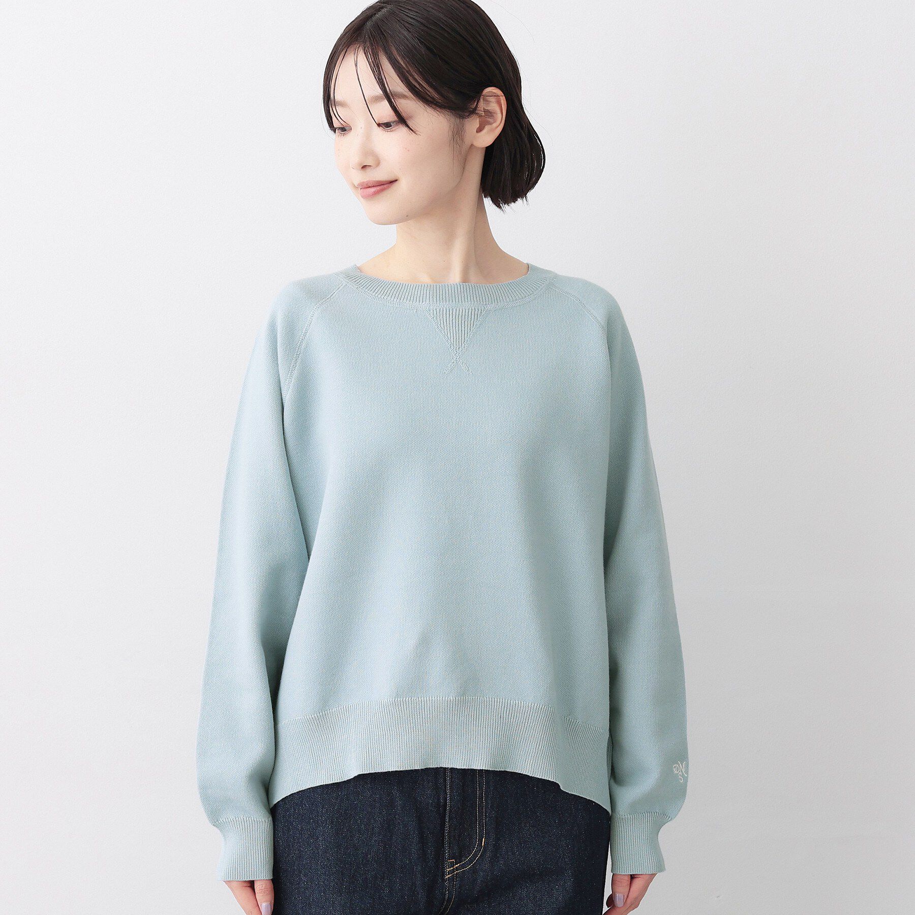 Dessin「【洗える】スウェットライクニット」|ニット・セーター|